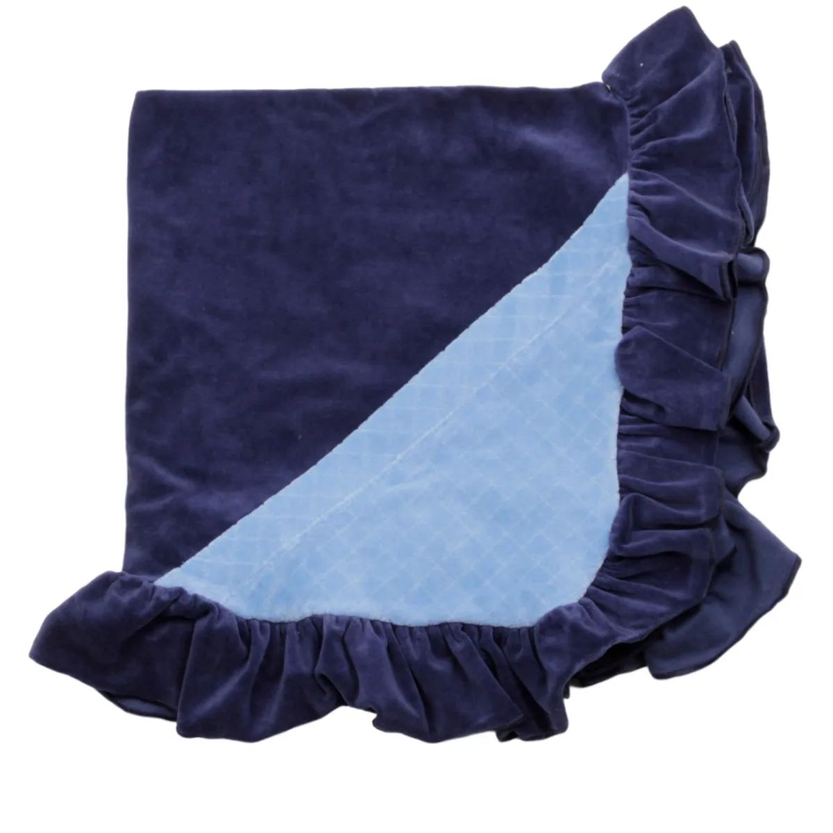 Saída Maternidade Baby Gijo Em Plush Com Zíper Azul Claro