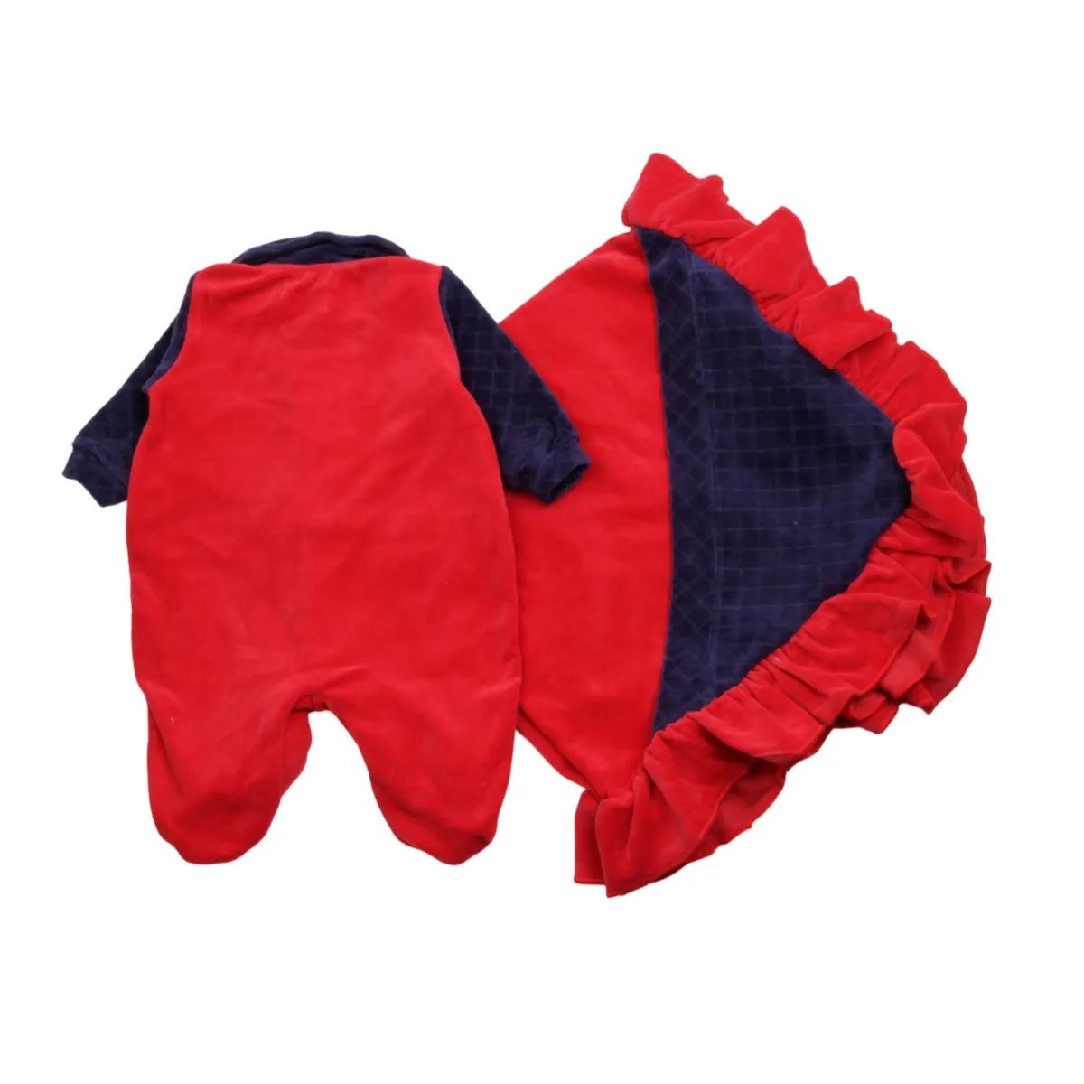 Saída Maternidade Baby Gijo Em Plush Com Zíper Azul Claro