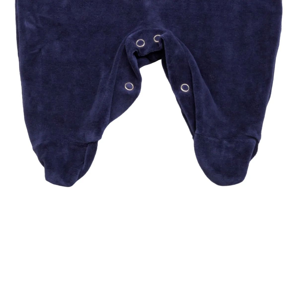 Saída Maternidade Baby Gijo Em Plush Bordado Leão Azul Marinho