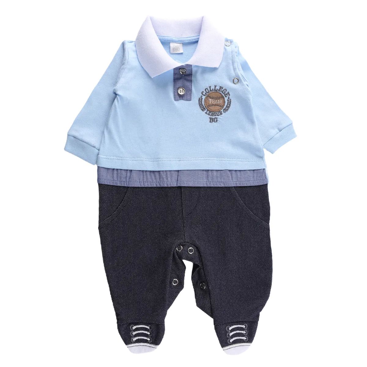 Saída Maternidade Baby Gijio College Team Azul Marinho