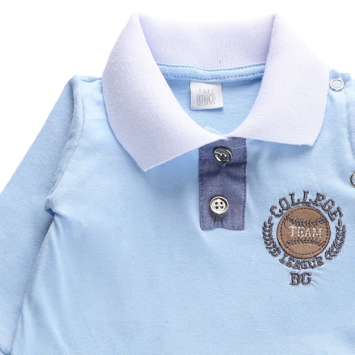 Saída Maternidade Baby Gijio College Team Azul Marinho