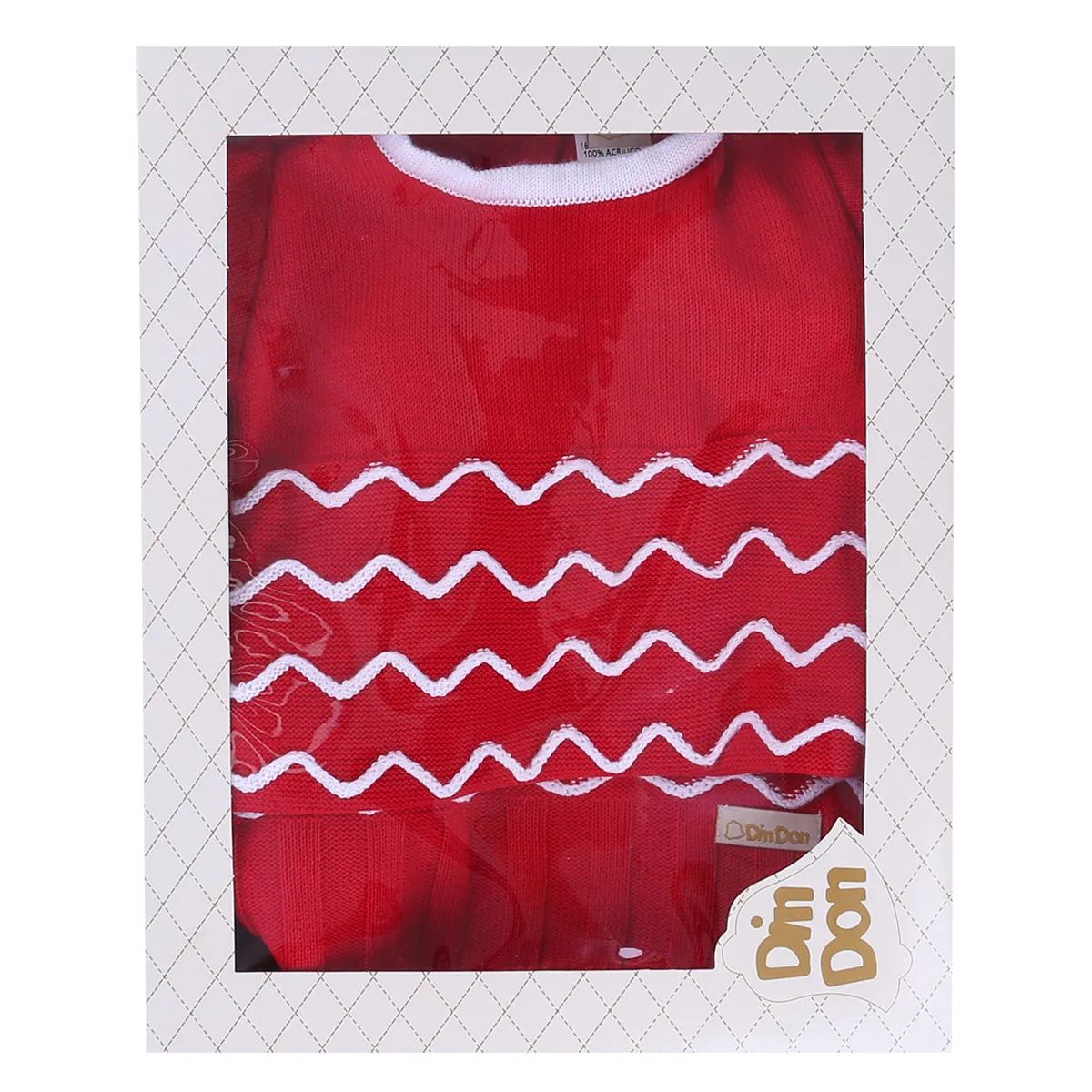 Saída Maternidade Din Don Zig Zag Vermelho