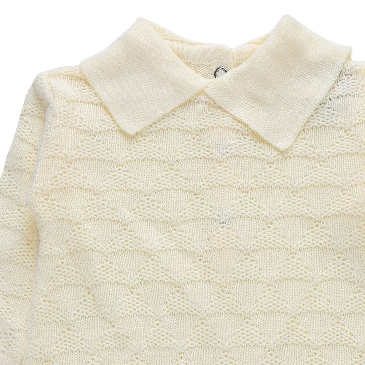 Saída Maternidade Trançada Din Don em Linho Amarelo