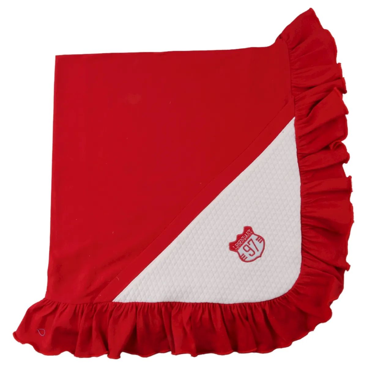 Saída de Maternidade Din Don Bordado Brasão Vermelho