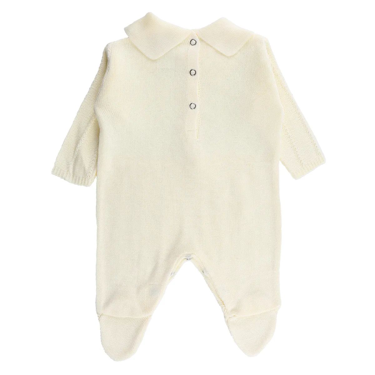 Saída de Maternidade Din Don em Linho com Detalhe de Cinto Amarelo