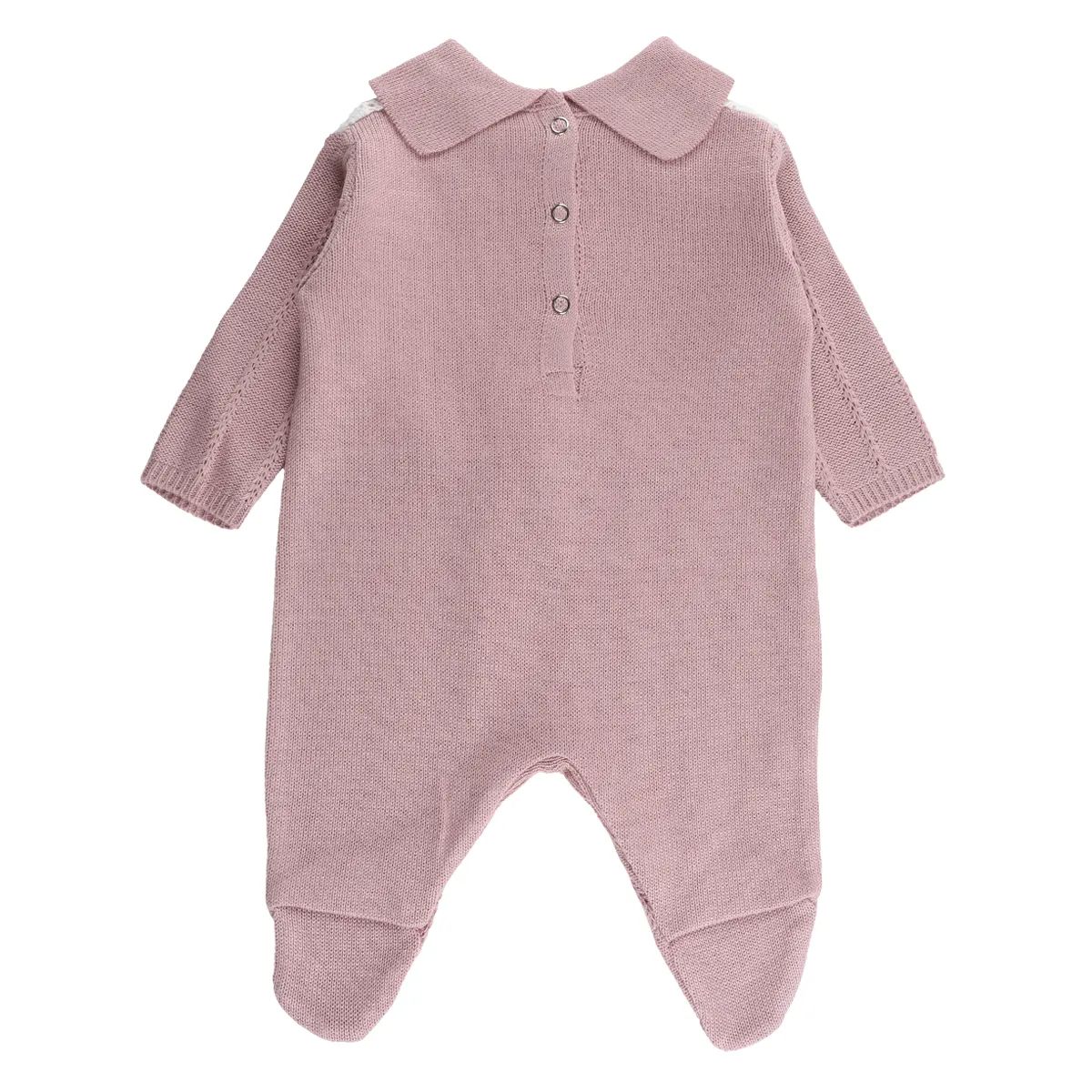 Saída de Maternidade Din Don em Linho com Detalhe de Cinto Amarelo