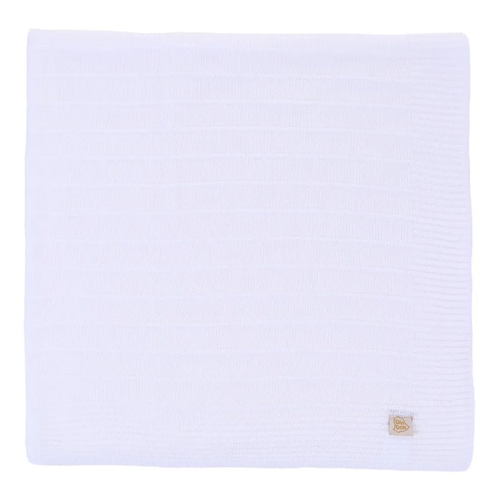 Saída Maternidade Din Don Trançada com Botões Azul Marinho