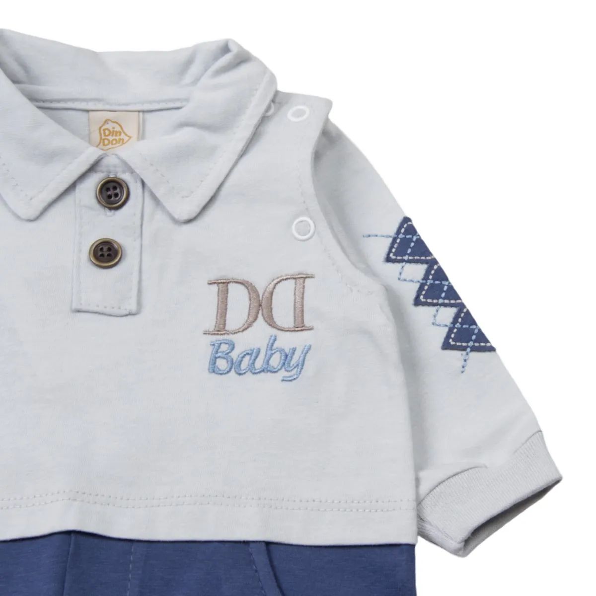 Saída Maternidade Din Don Bordado DD Baby