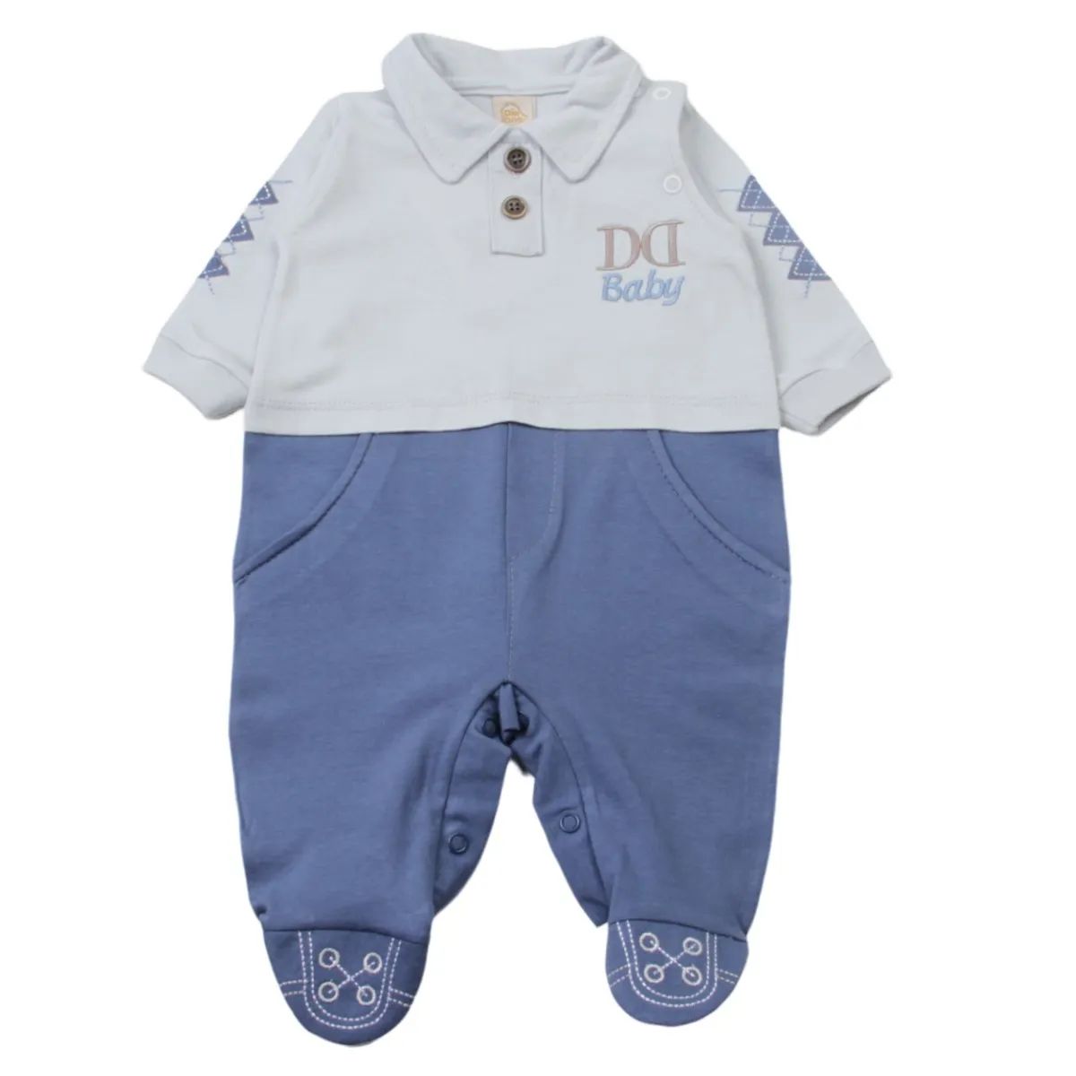 Saída Maternidade Din Don Bordado DD Baby