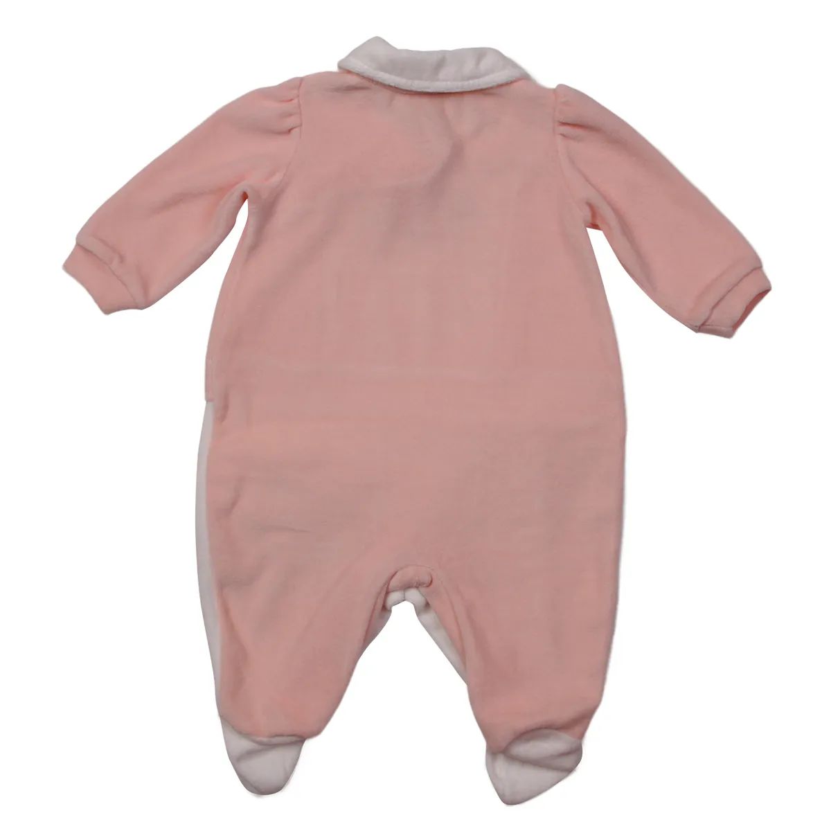 Saída Maternidade Din Don Detalhe Flor Bordada com Renda Salmão