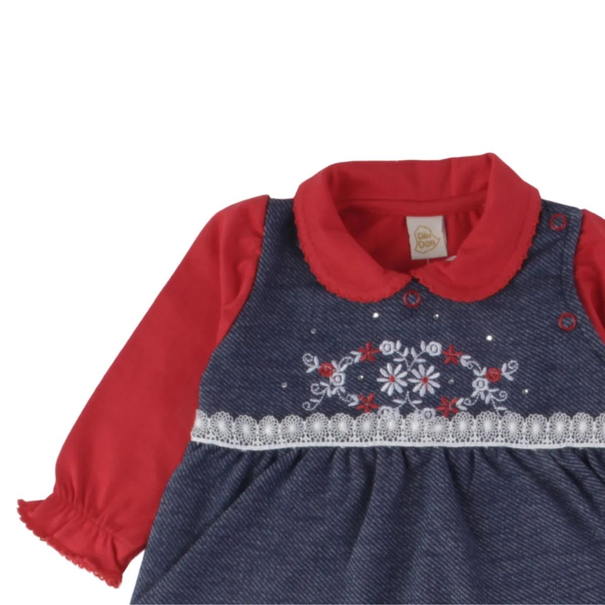 Saída Maternidade Din Don Poá com Bordado Ursinho