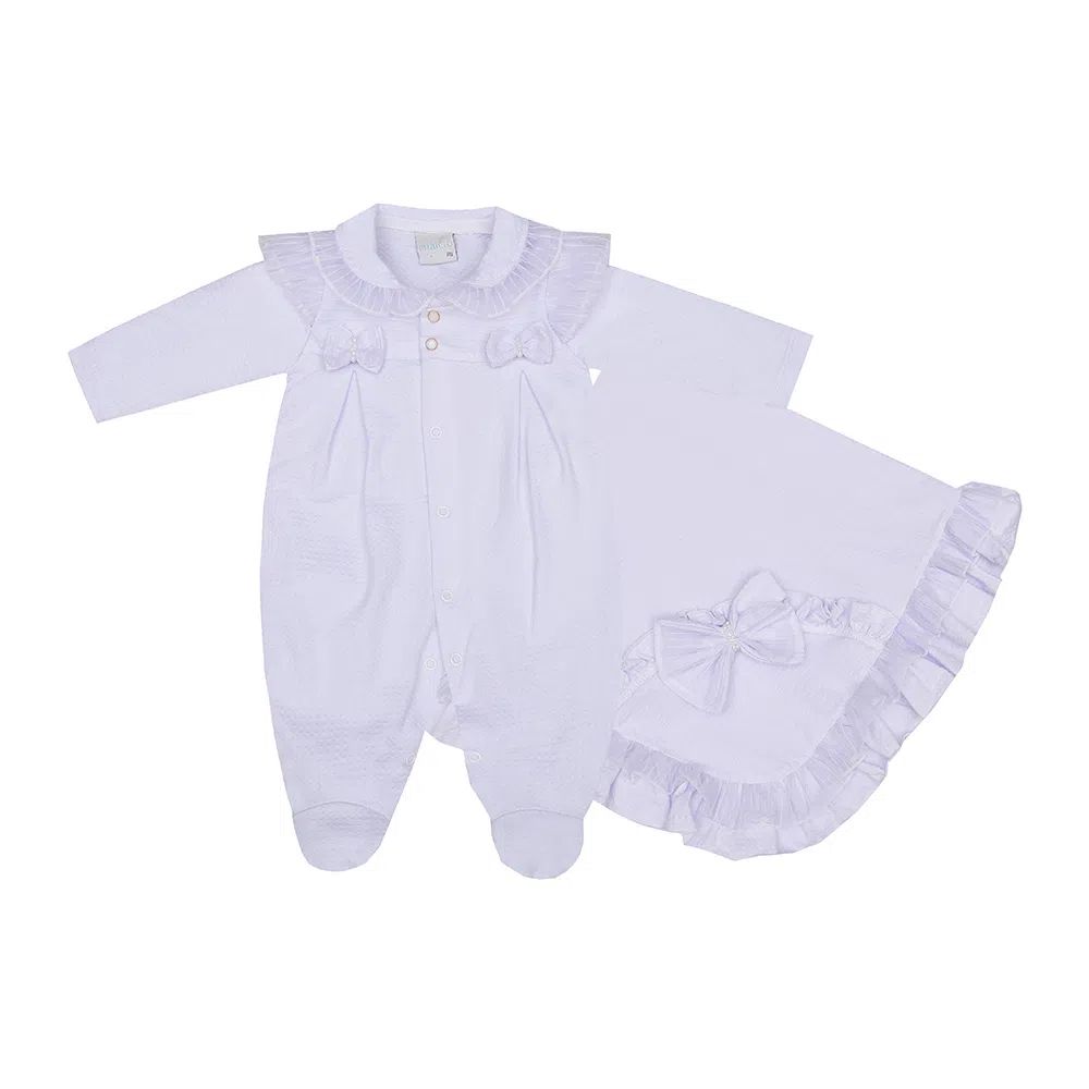 Saída Maternidade Miniclo com Babados e Lacinhos