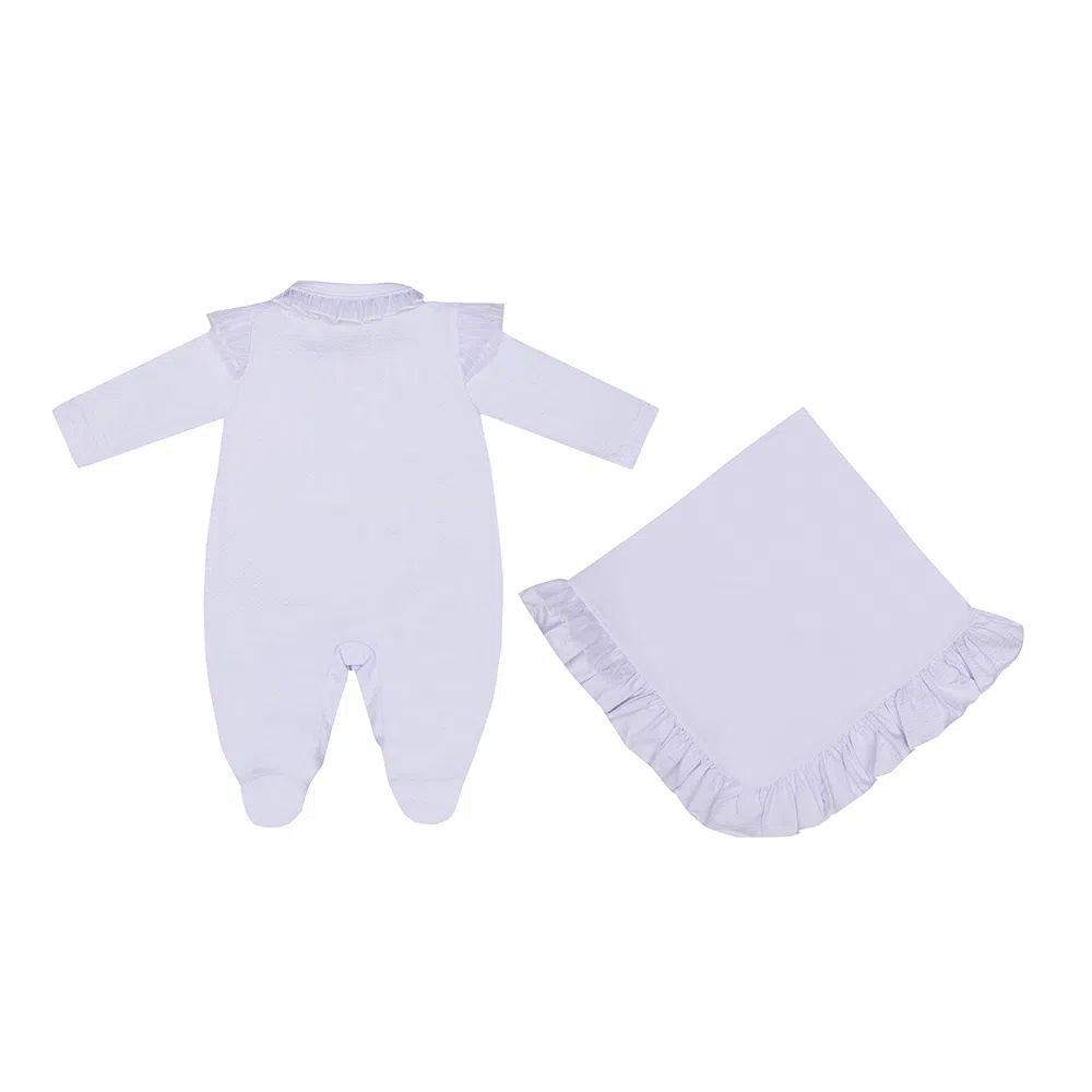 Saída Maternidade Miniclo com Babados e Lacinhos