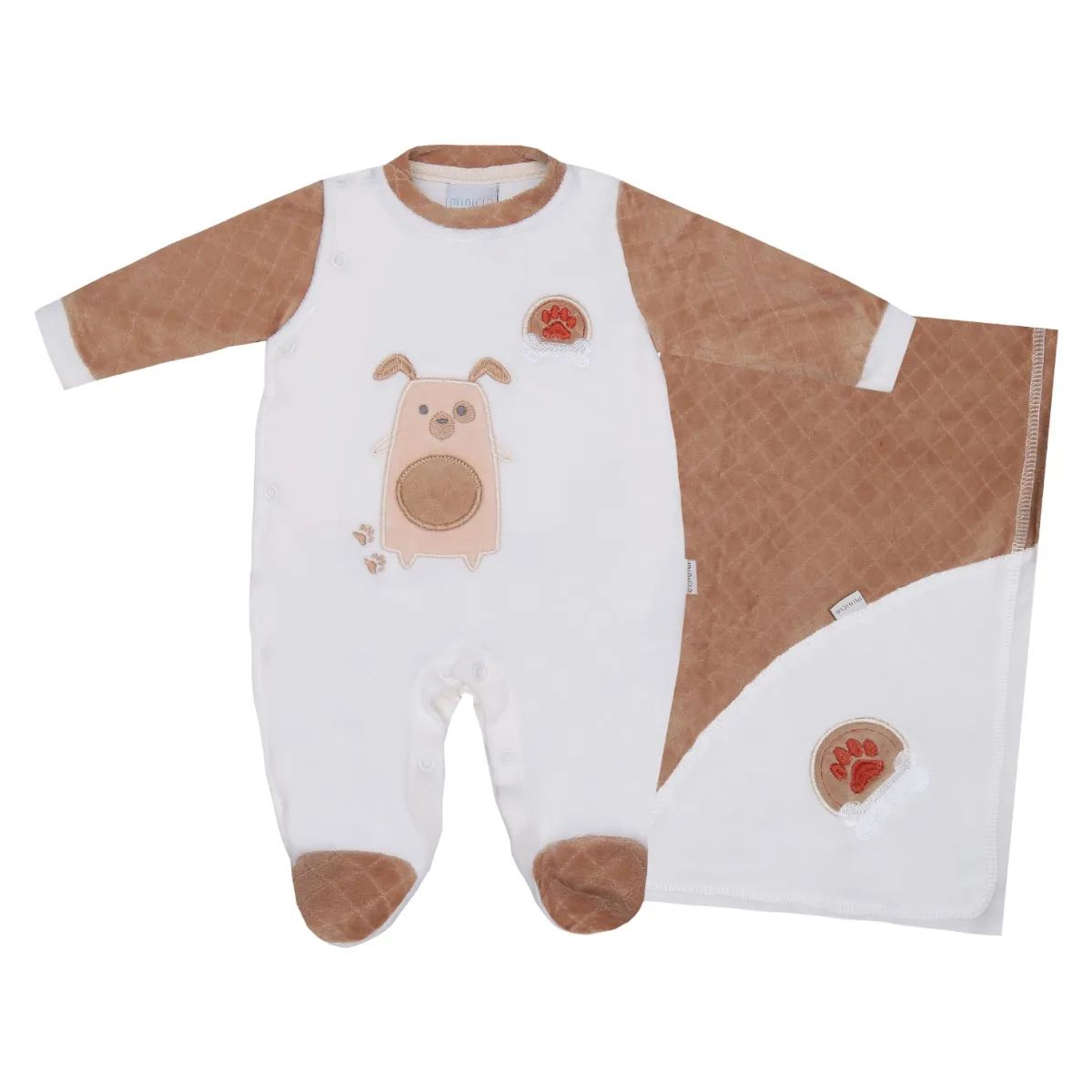 Saída Maternidade Miniclo Bordado Cachorrinho