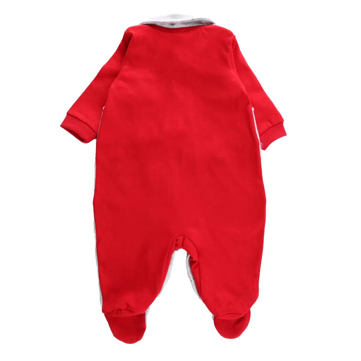 Saída Maternidade Din Don Bordado Urso com Barco Vermelho