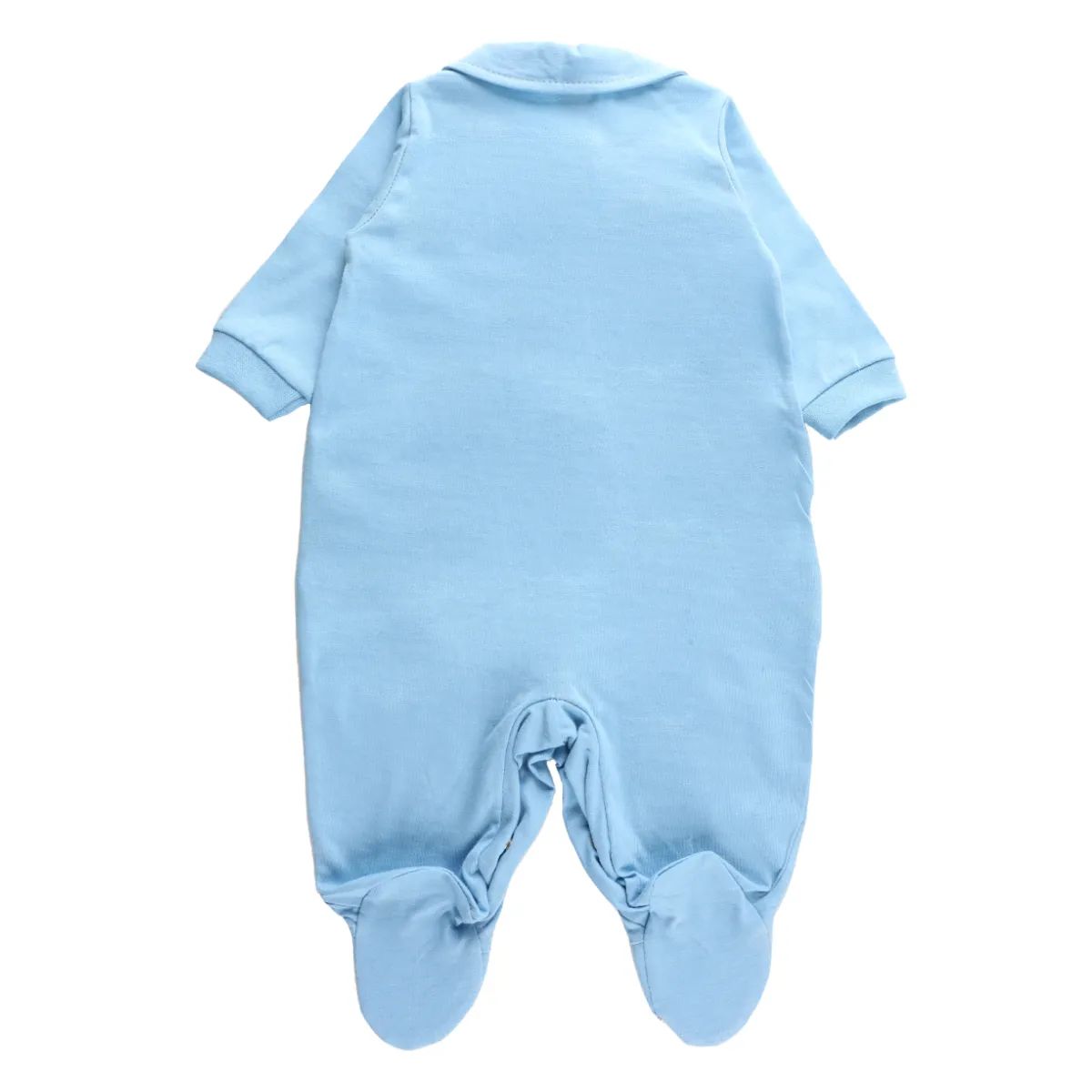 Saída de Maternidade Din Don Ursinho Detalhe Xadrez Azul Marinho