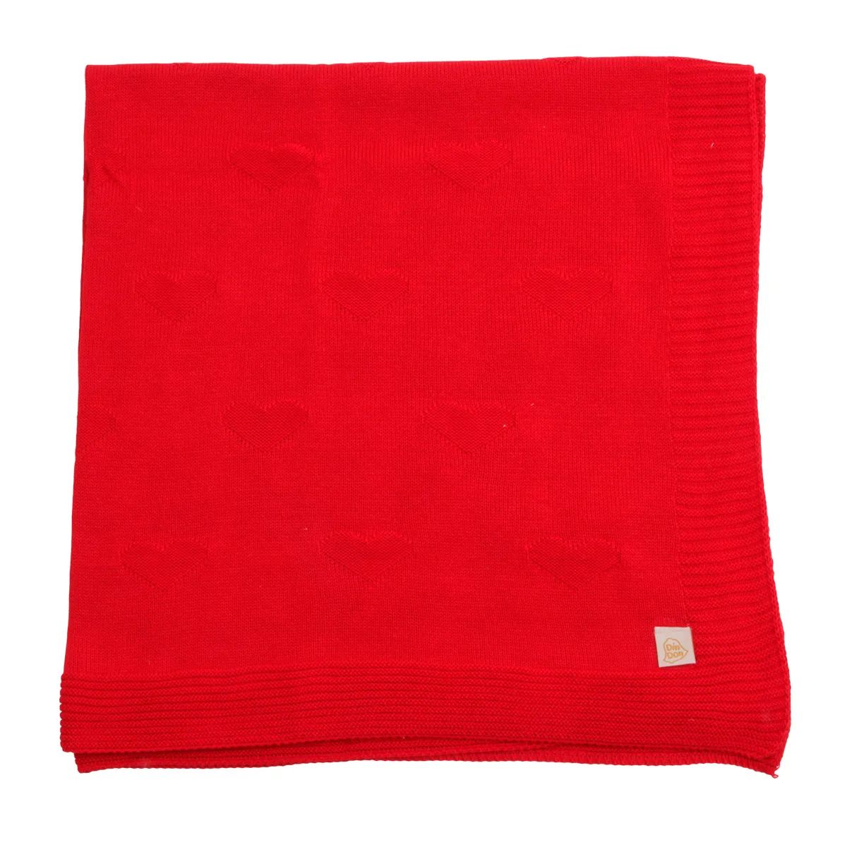 Saída Maternidade Din Don Corações e Pérolas Vermelho