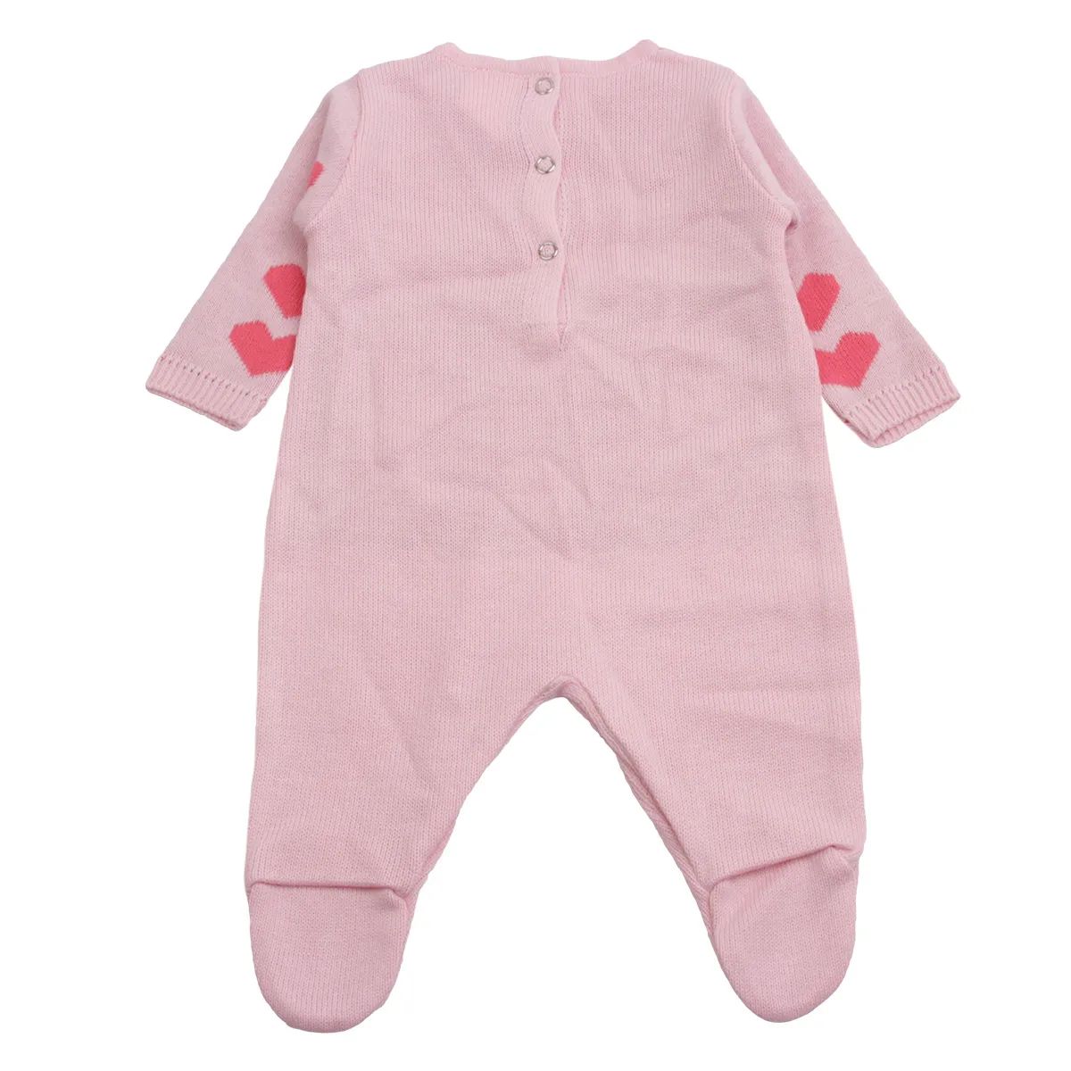 Saída Maternidade Din Don Corações e Pérolas Vermelho