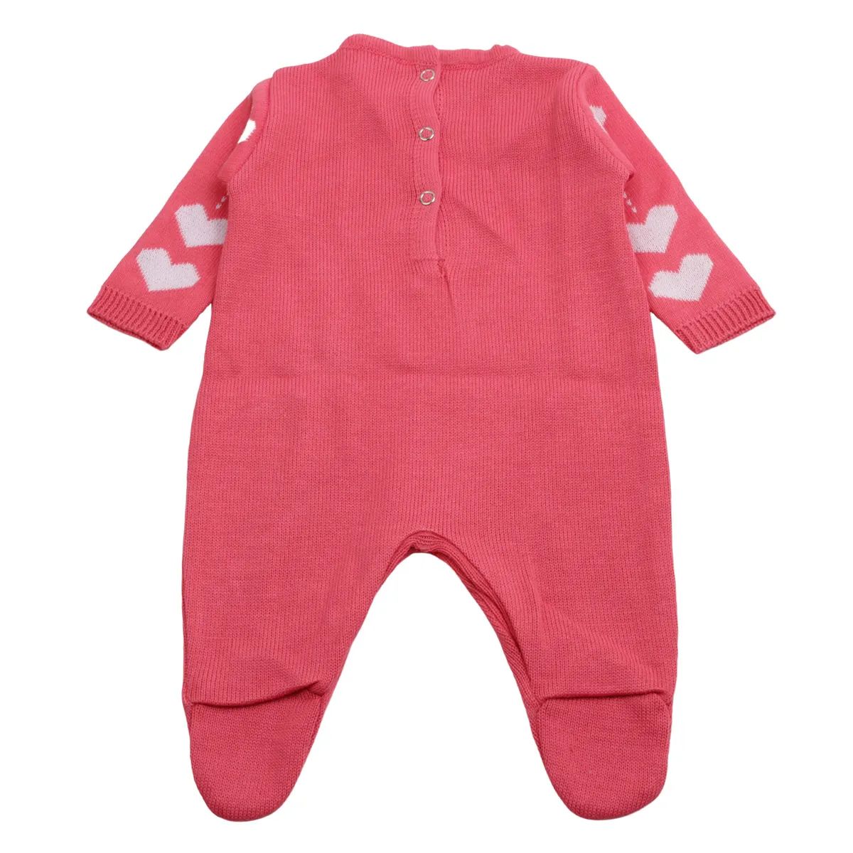 Saída Maternidade Din Don Corações e Pérolas Vermelho