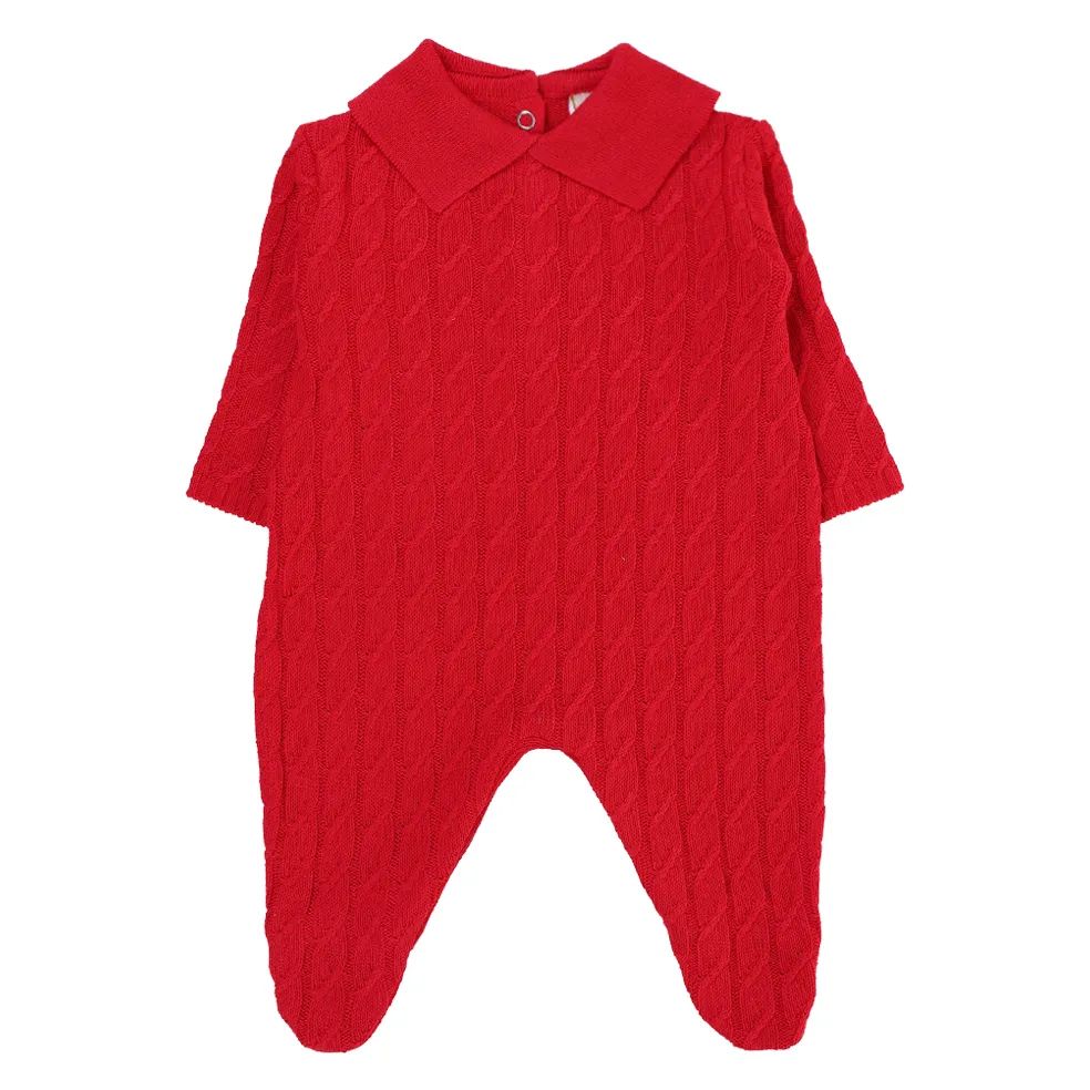 Saída de Maternidade Din Don Detalhe Trançado Azul Claro