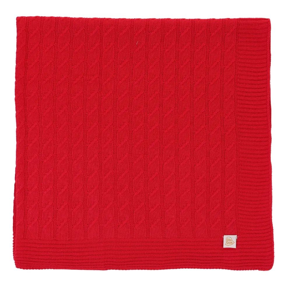 Saída de Maternidade Din Don Detalhe Trançado Azul Claro