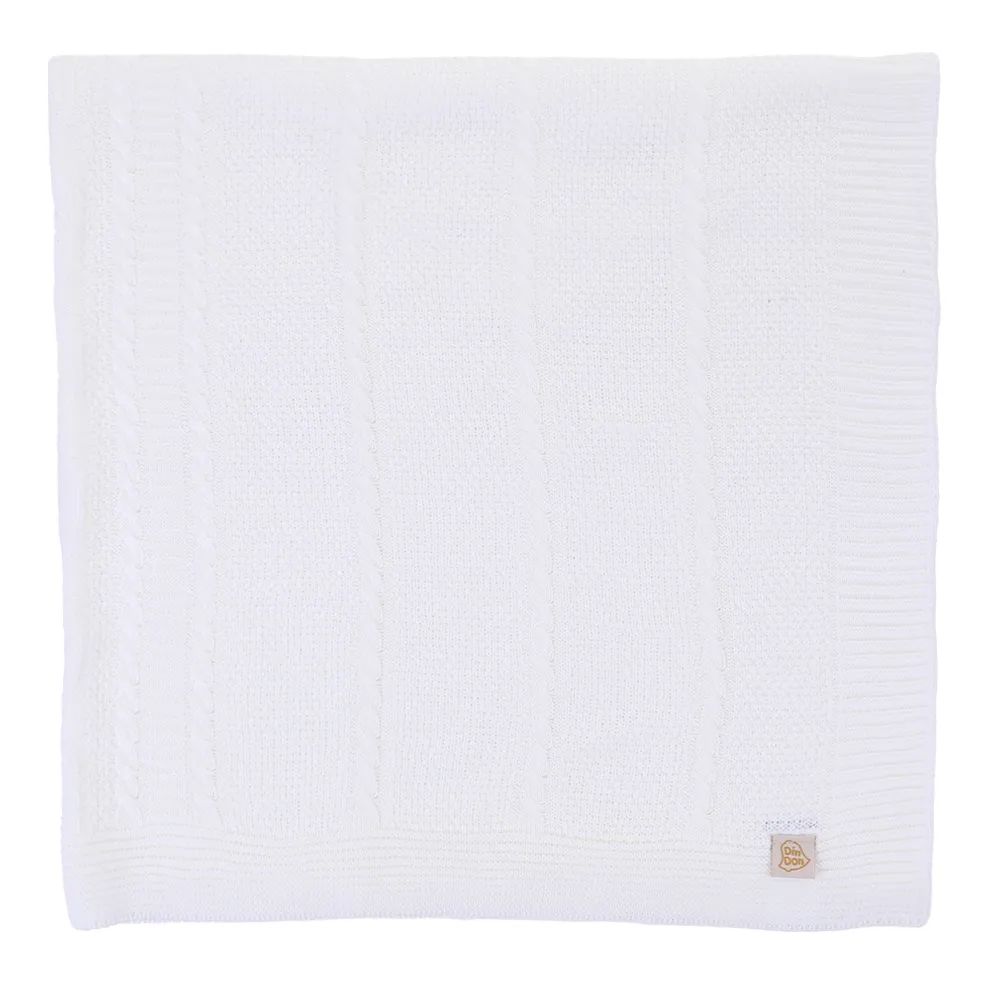 Saída Maternidade Din Don com Trança e Flores Off White