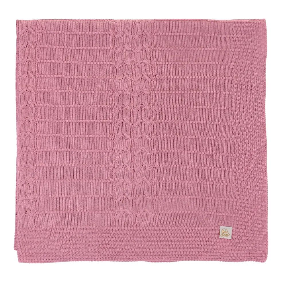 Saída de Maternidade Din Don Trançado com Pérolas Vermelho