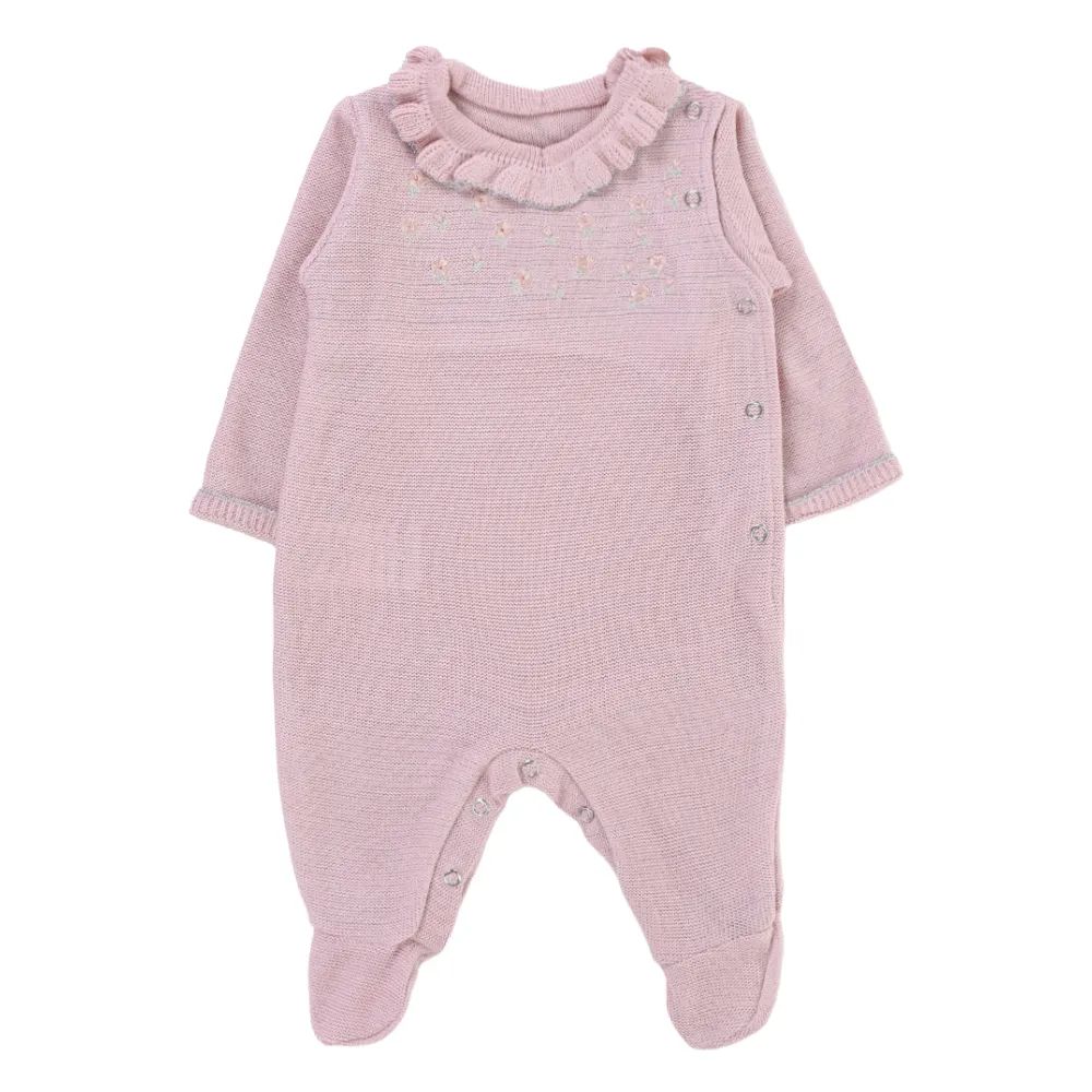 Saída Maternidade Fofinho Bordado com Tiara Off White