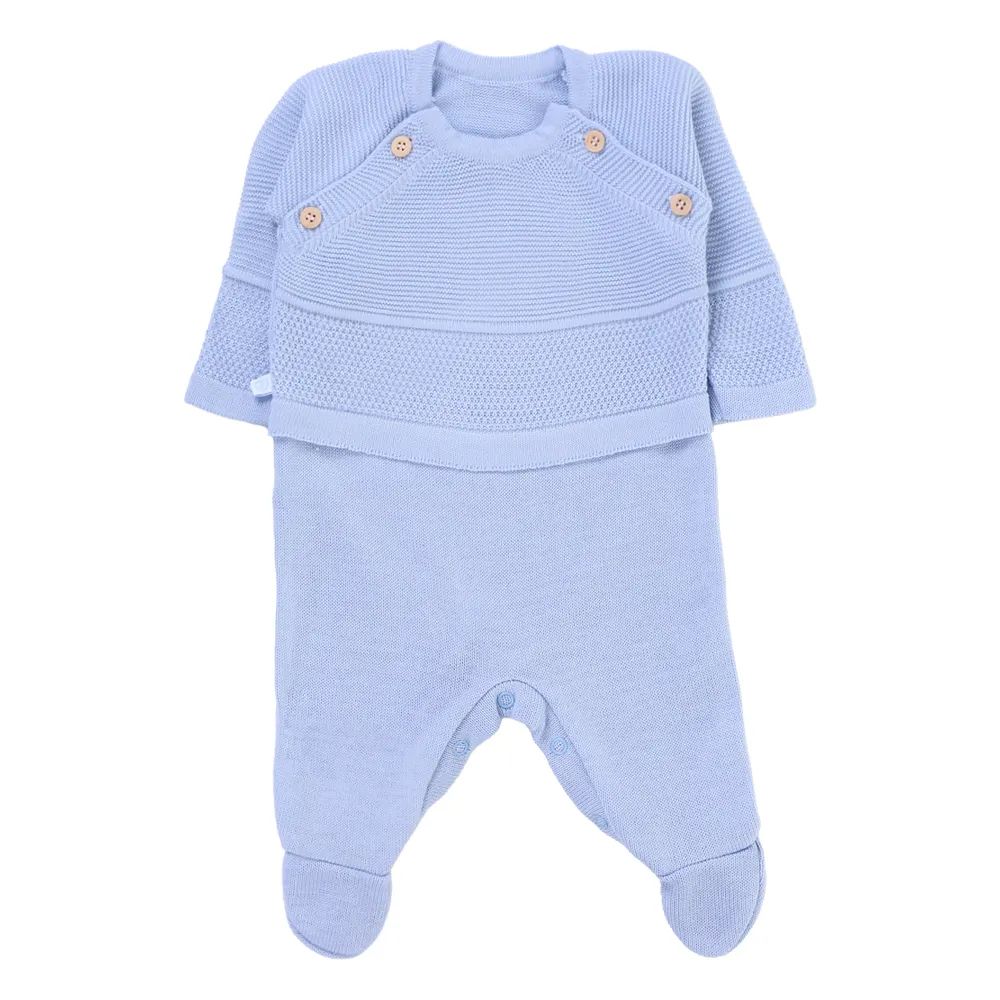 Saída Maternidade Fofinho Com Detalhe De Botões Vermelho