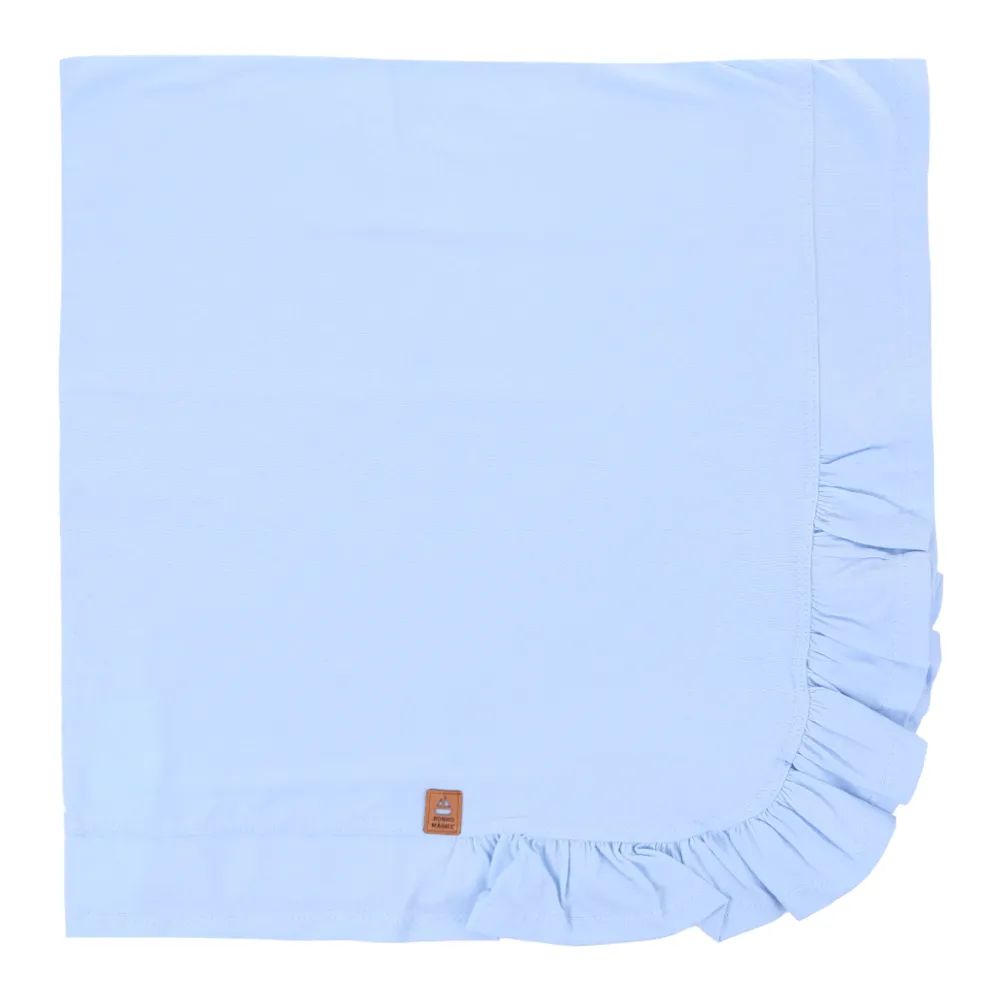 Saída Maternidade Sonho Mágico Gola Bordada Azul