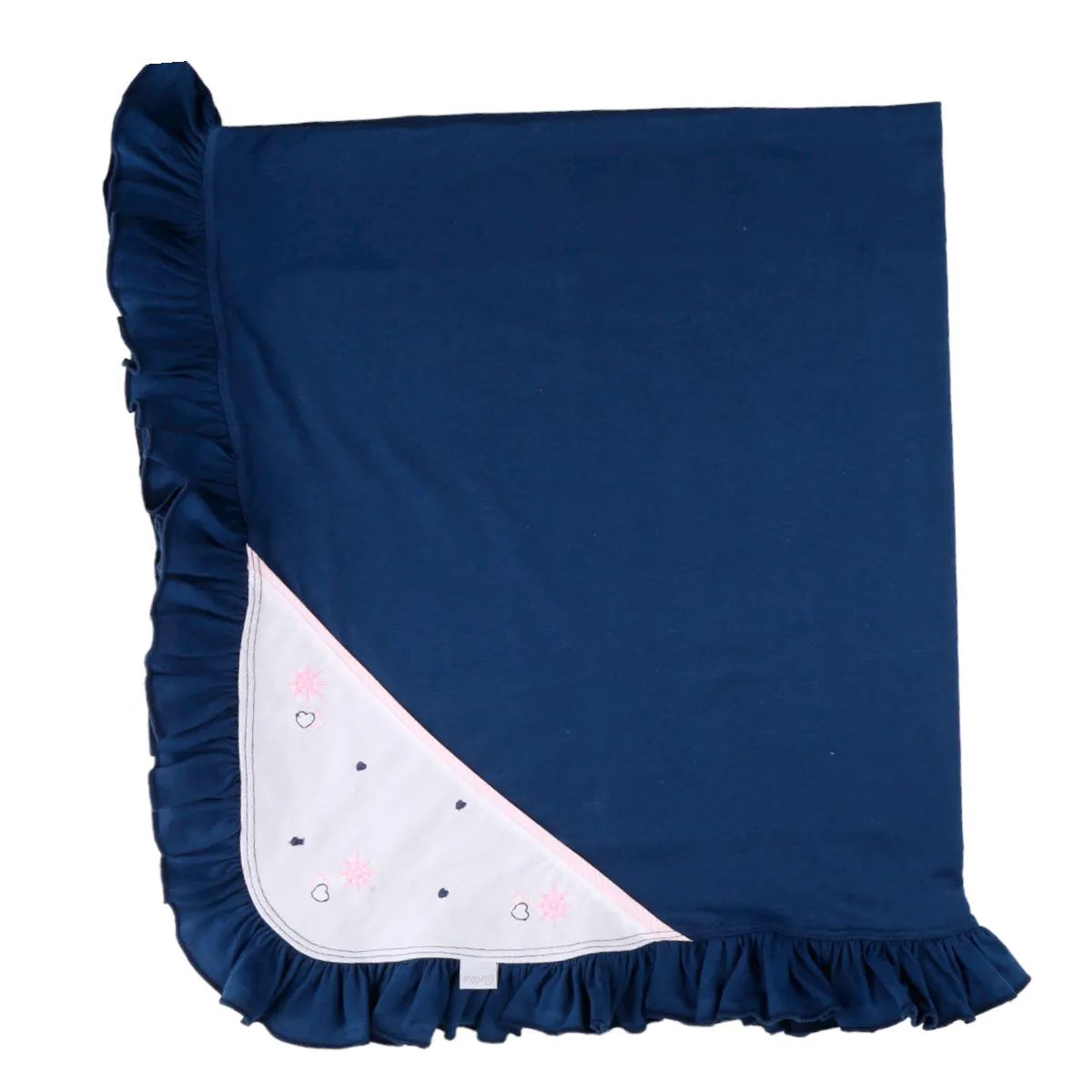 Saída Maternidade Paraíso Pala Com Babados e Lacinho 2 Peças