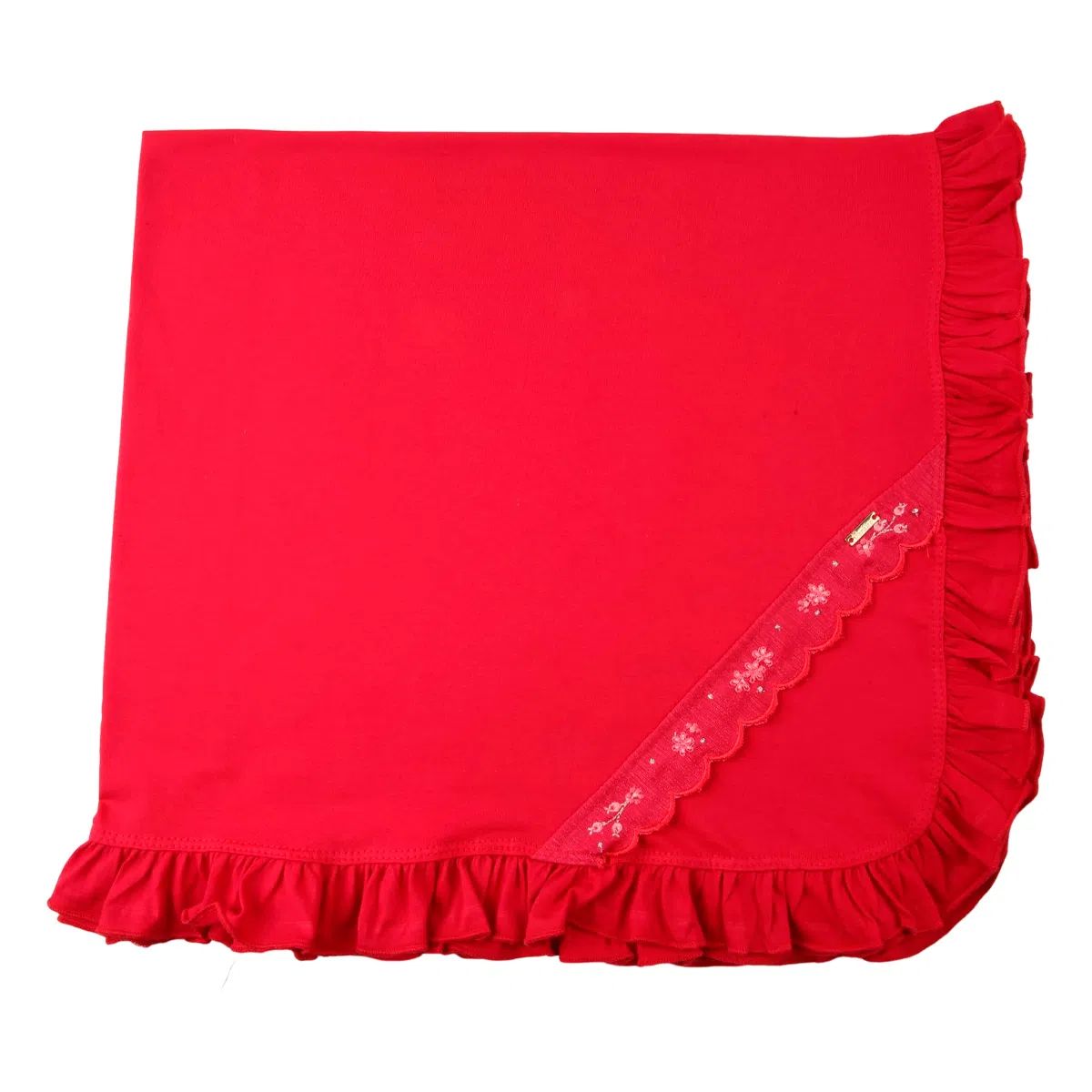 Saída Maternidade Paraíso Pala Em Lurex Com Bordado 2 Peças