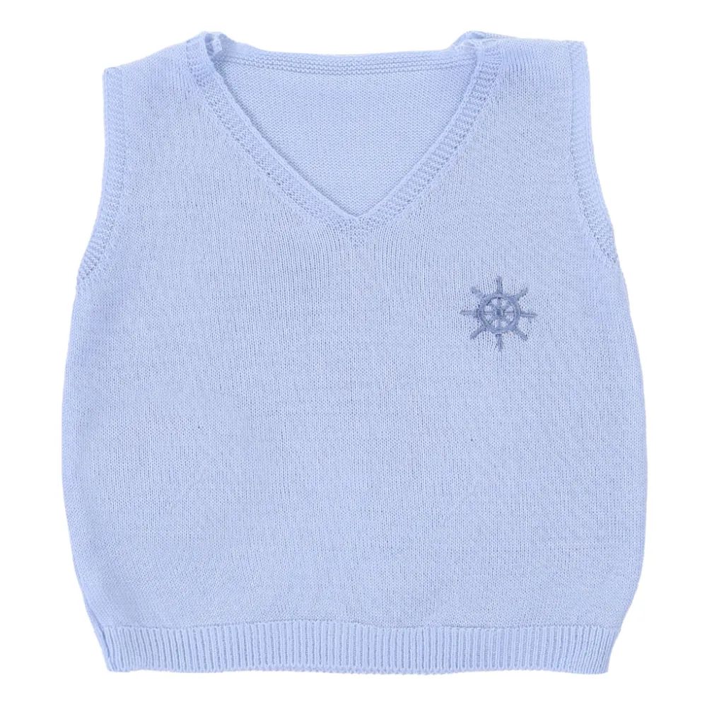 Saída Maternidade Fofinho com Detalhe Bordado Leme Vermelho