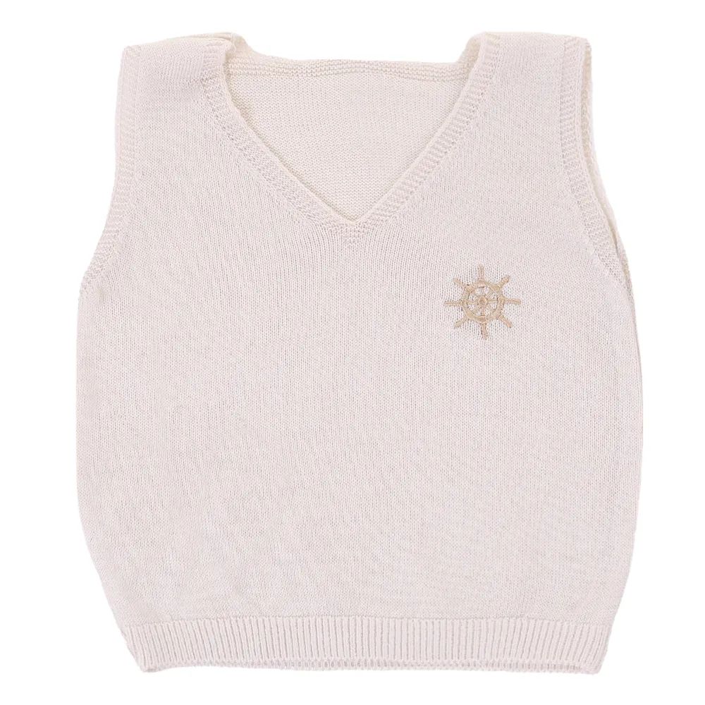 Saída Maternidade Fofinho com Detalhe Bordado Leme Vermelho