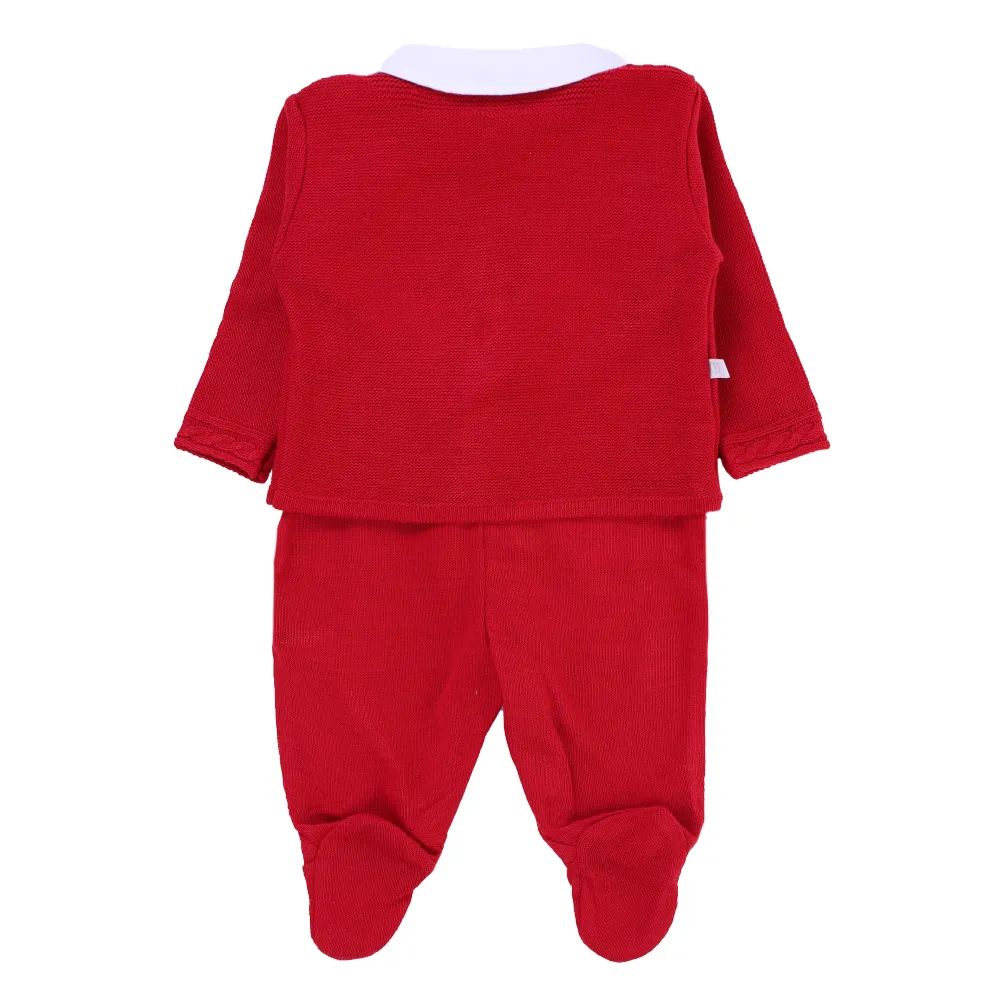 Saída De Maternidade Fofinho Com Gravata Borboleta Vermelho