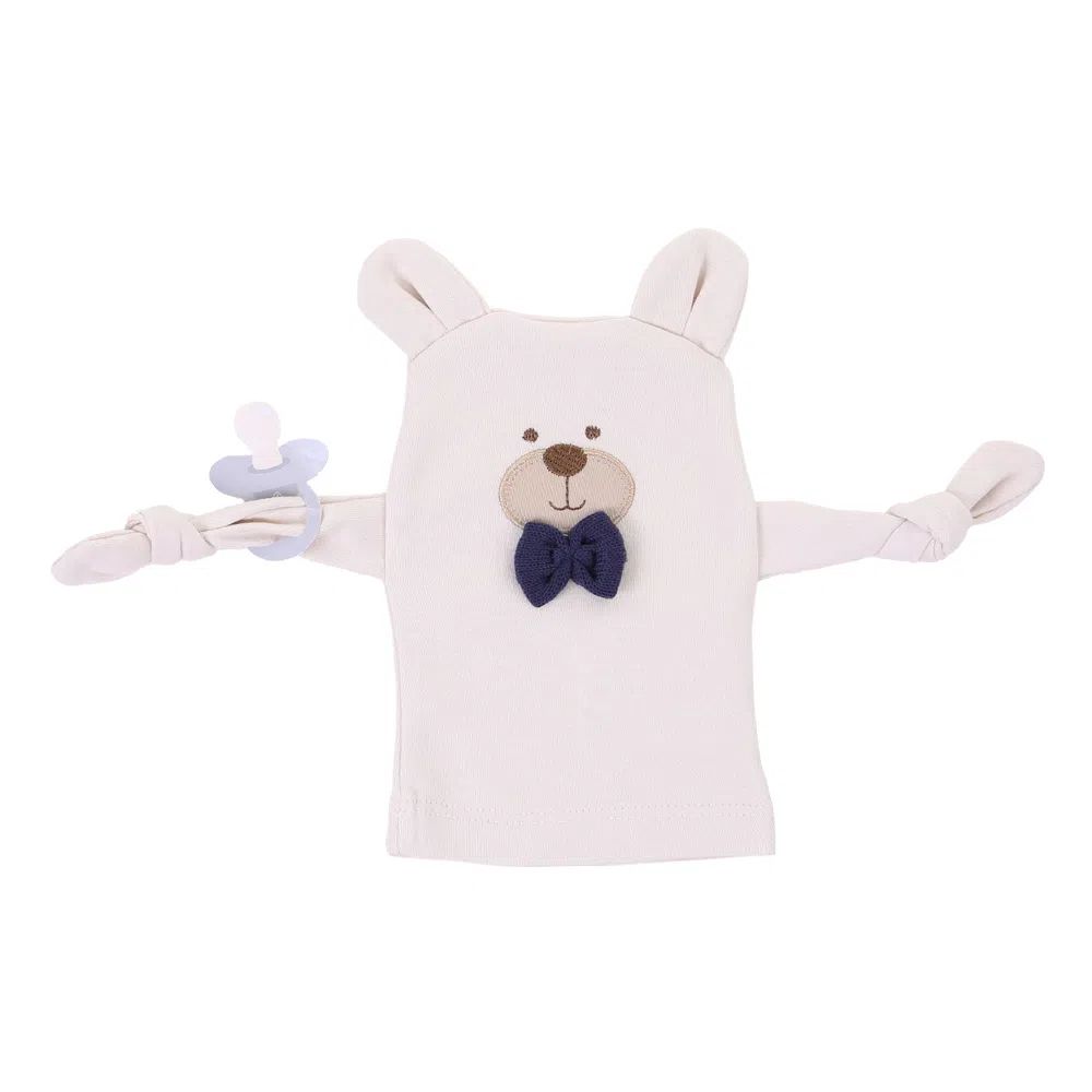 Saída De Maternidade Fofinho Com Naninha Fantoche Vermelho