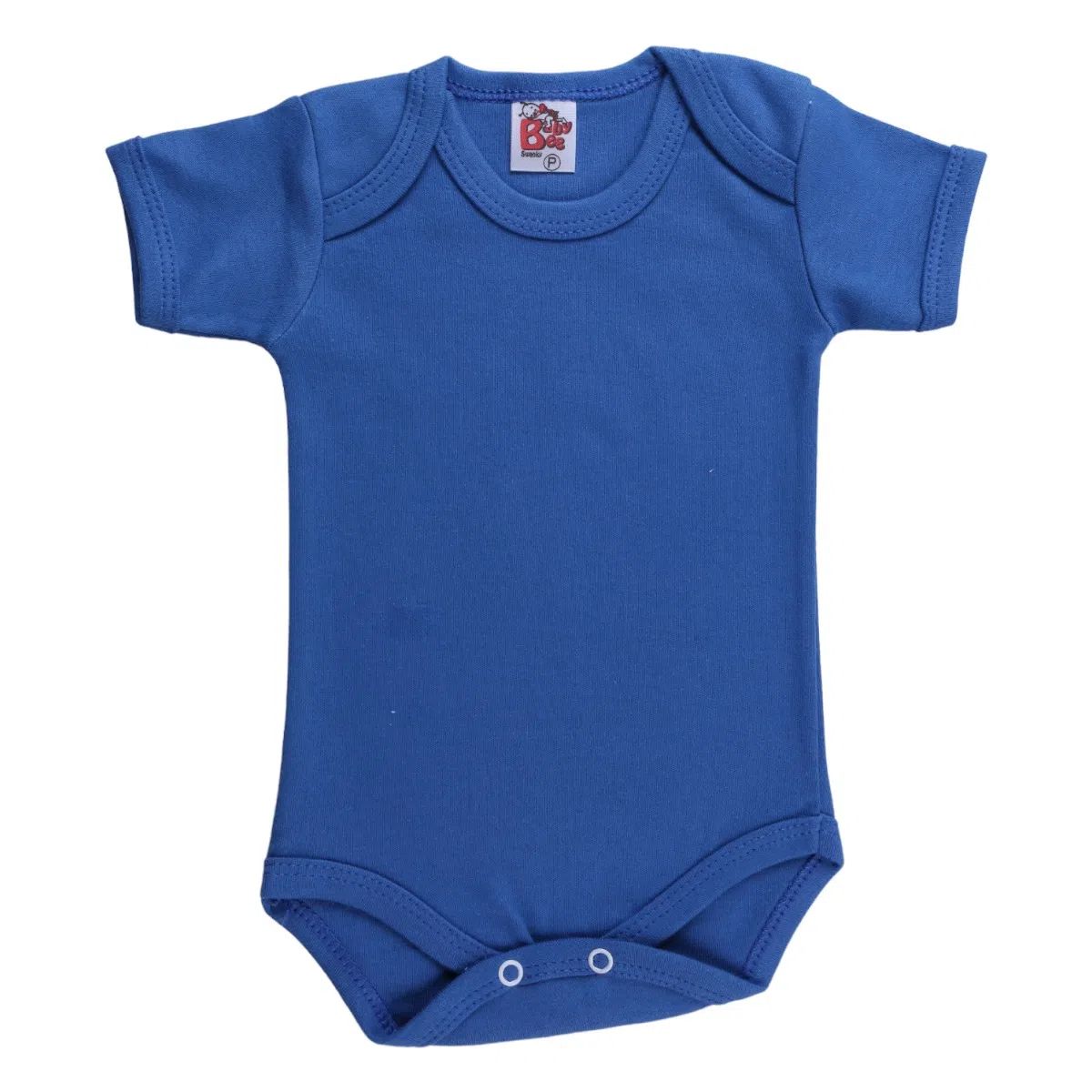 Kit Body Manga Curta Bebê Baby Bee Suedine Rosa 3 Peças