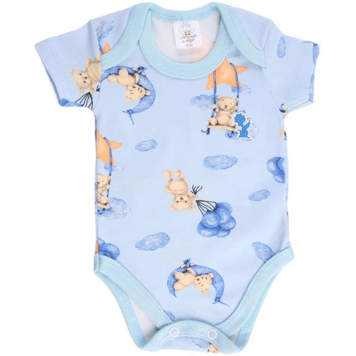 Kit Body Presente de Anjo Ursinhos Azul