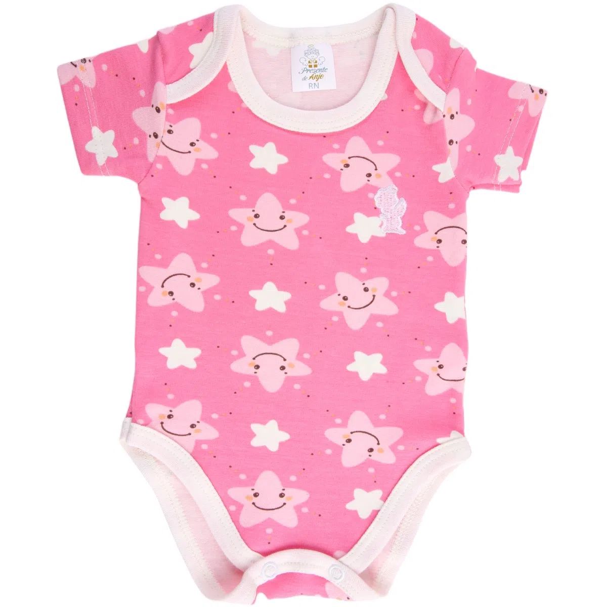 Kit Body Presente de Anjo Estrelinha Poá 3 Peças