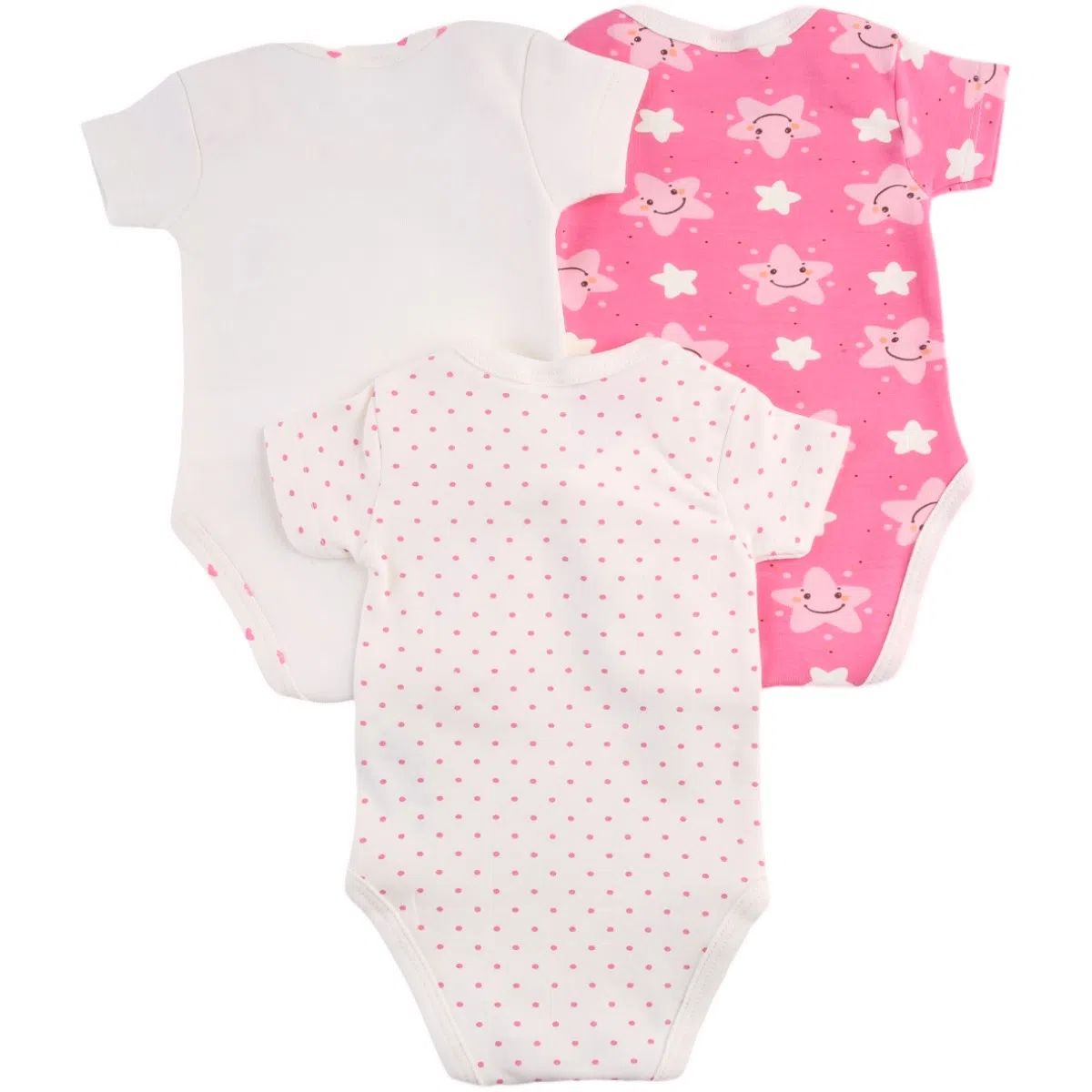 Kit Body Presente de Anjo Estrelinha Poá 3 Peças