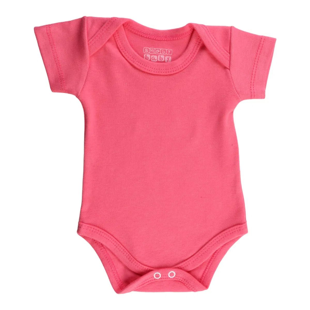 Kit Body Manga Curta Smoby Baby Liso Azul 3 Peças