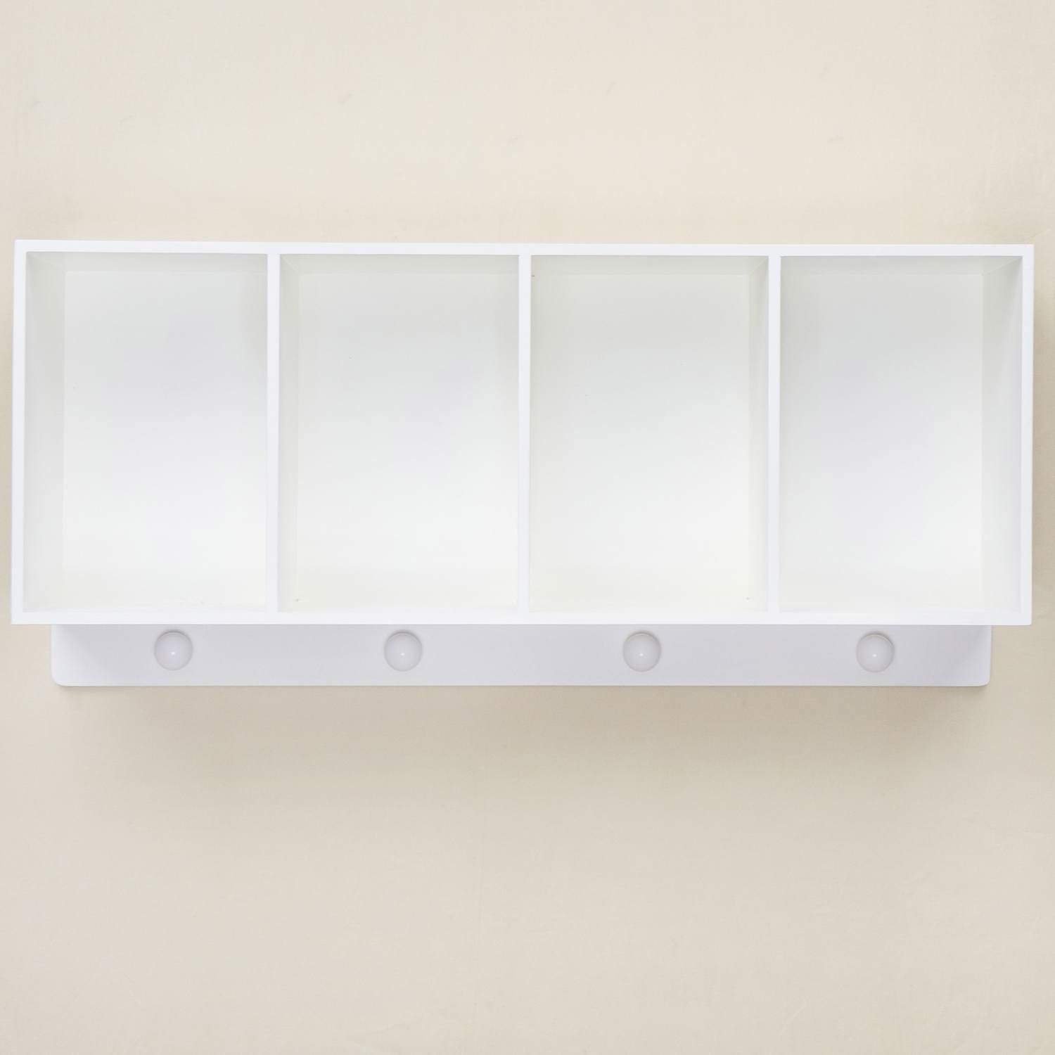 Prateleira Cabideiro 4 Divisórias