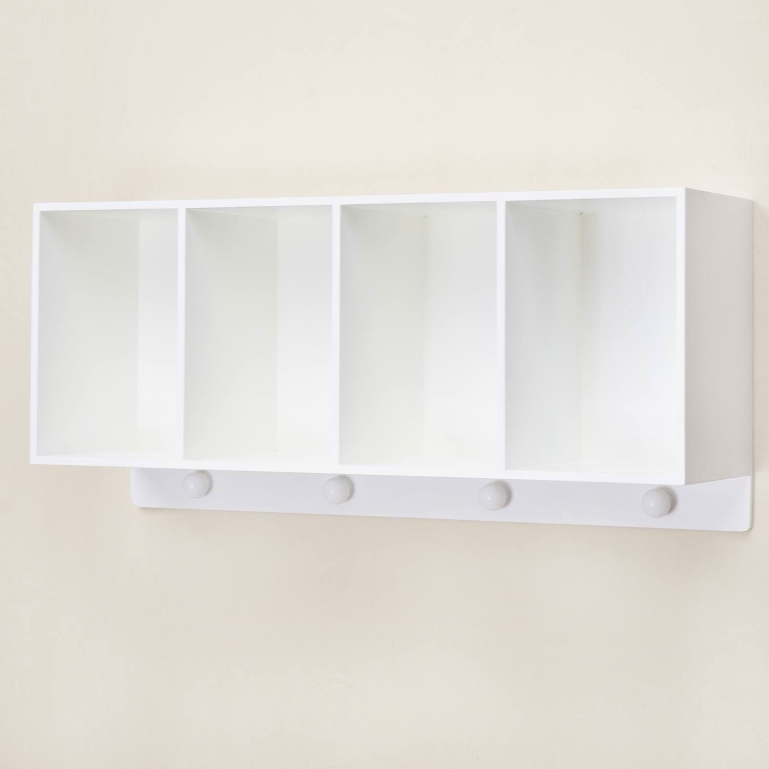 Prateleira Cabideiro 4 Divisórias