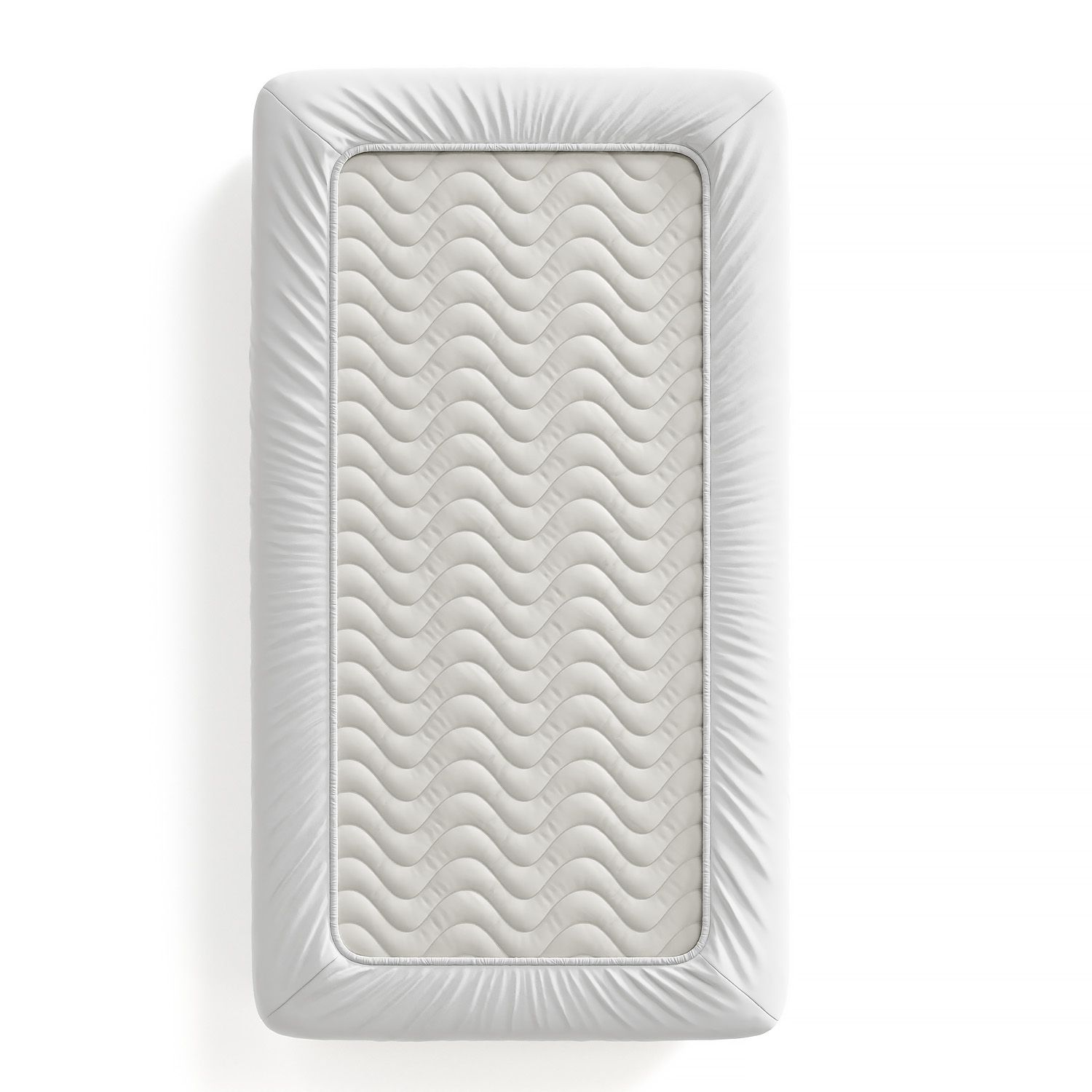 Lençol de Baixo Impermeável Infantil Solteiro Branco