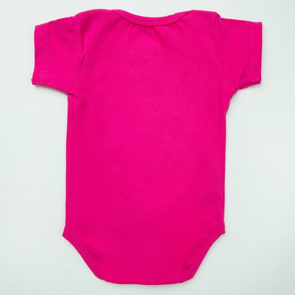 Body Manga Curta Eu Amo a Mamãe Azul Tam G