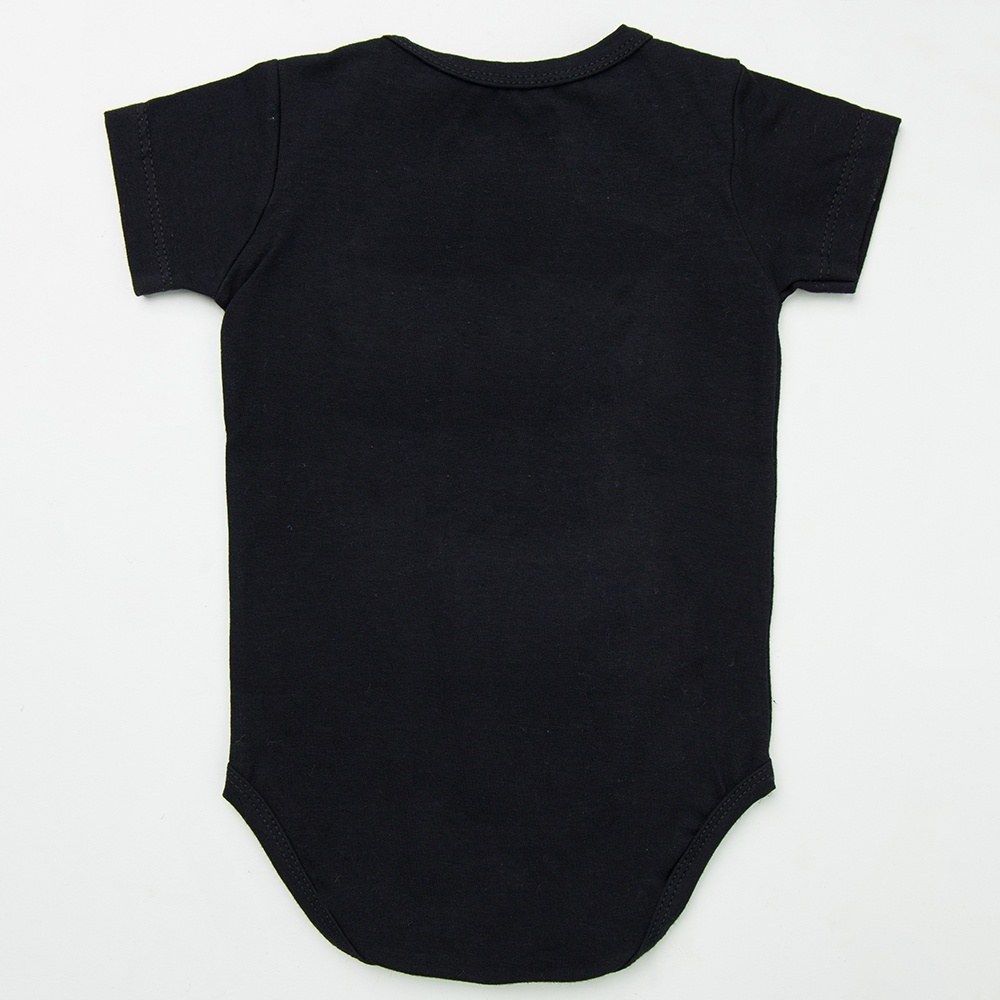 Body Manga Curta Meu Primeiro Pretinho Básico Tam G