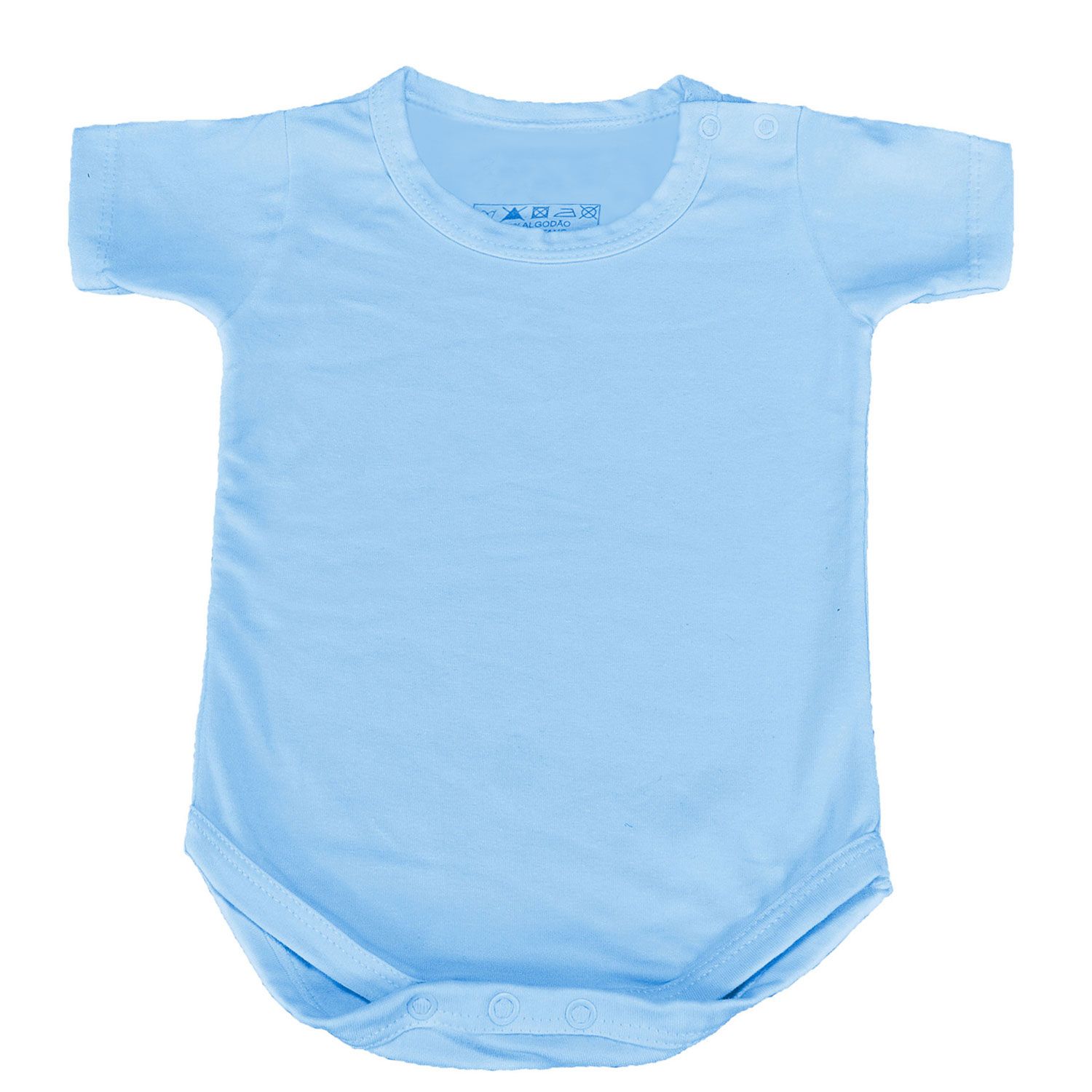 Body Manga Curta com Botão no Ombro Vermelho