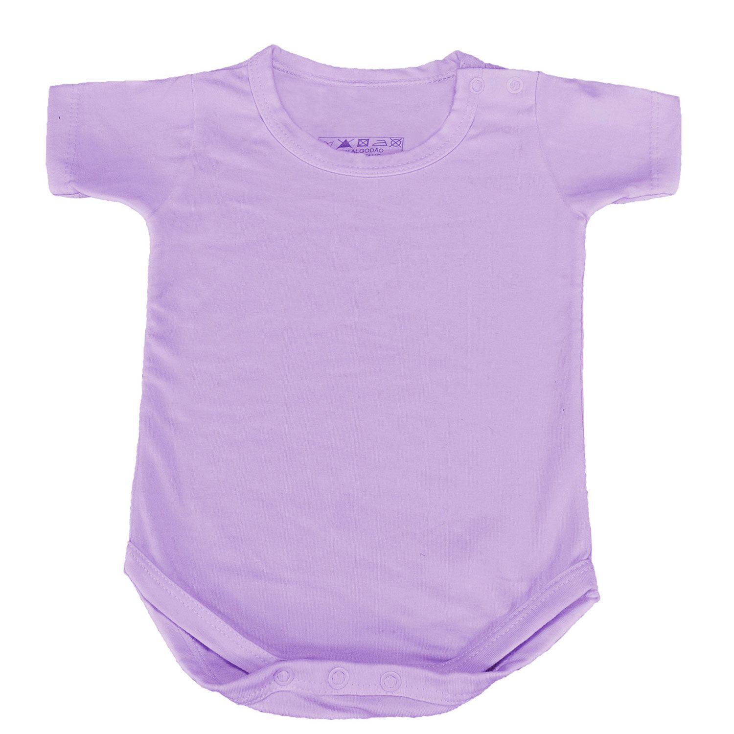 Body Manga Curta com Botão no Ombro Vermelho