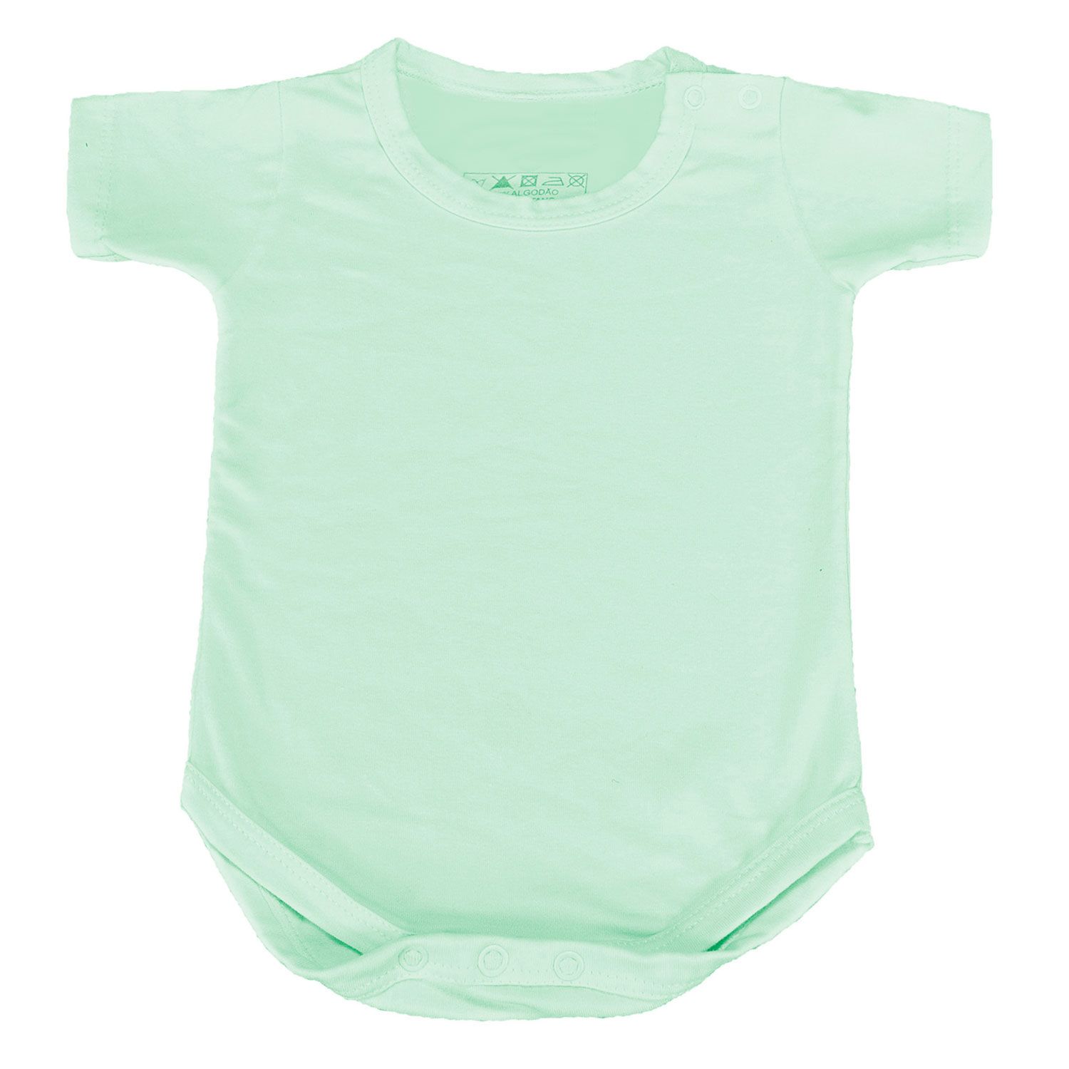 Body Manga Curta com Botão no Ombro Vermelho