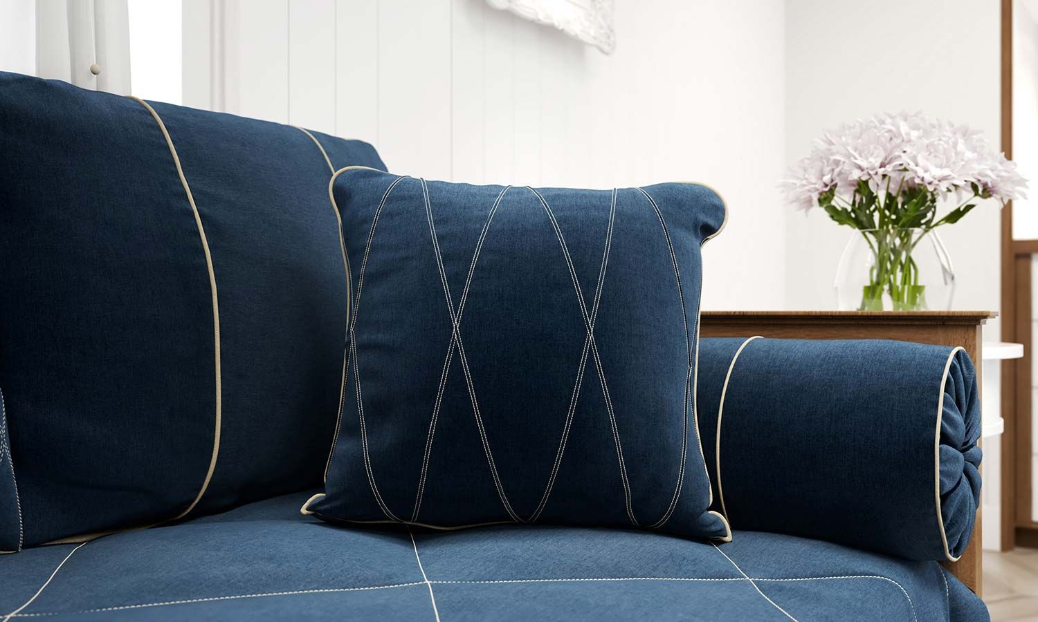 Kit Cama Babá Realeza Marinho Premium